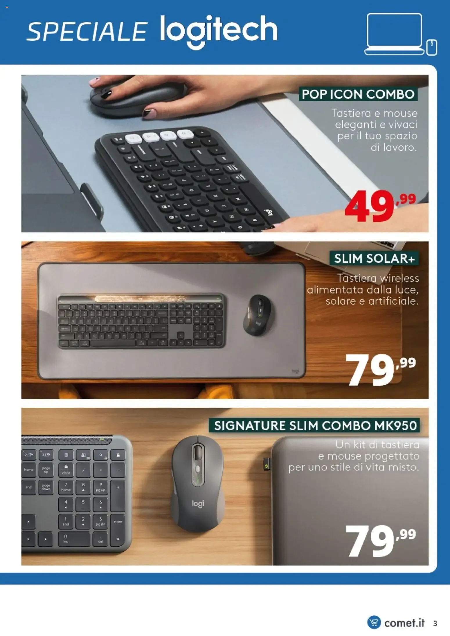 Nuovo Comet volantino Logitech dal 03/09/2026 > offerte anteprima 🛍️ da 3 settembre a 11 settembre di 2026 - Pagina del volantino 3