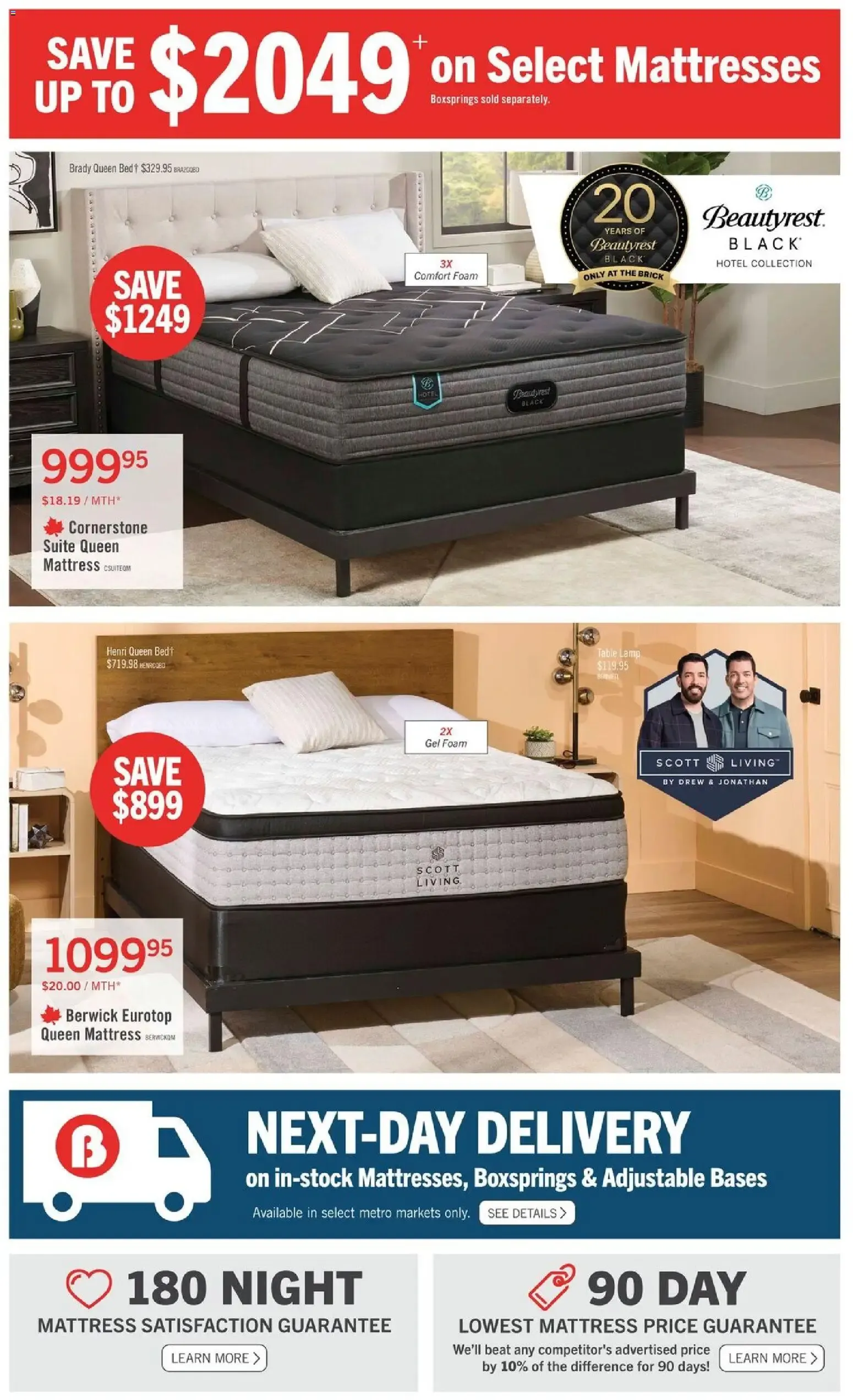 The Brick - Brick Mattress Store from Sep 18, 2026 > weekly specials & deals from September 18 to September 24 2026 - flyer page 4