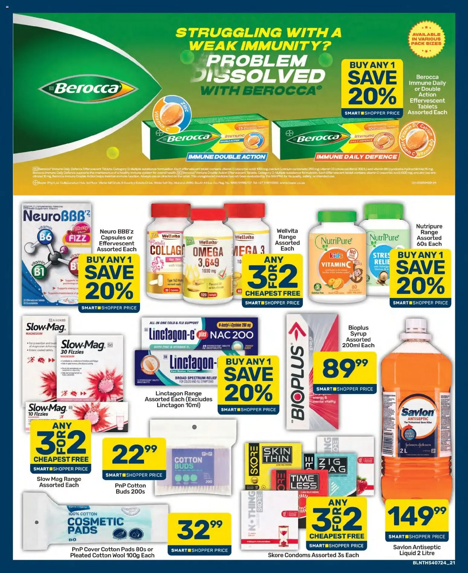 Pick n Pay - Health & Beauty Specials (25/06/2026 - 06/07/2026) Online from 25 June to 6 July 2026 - Catalogue Page 21
