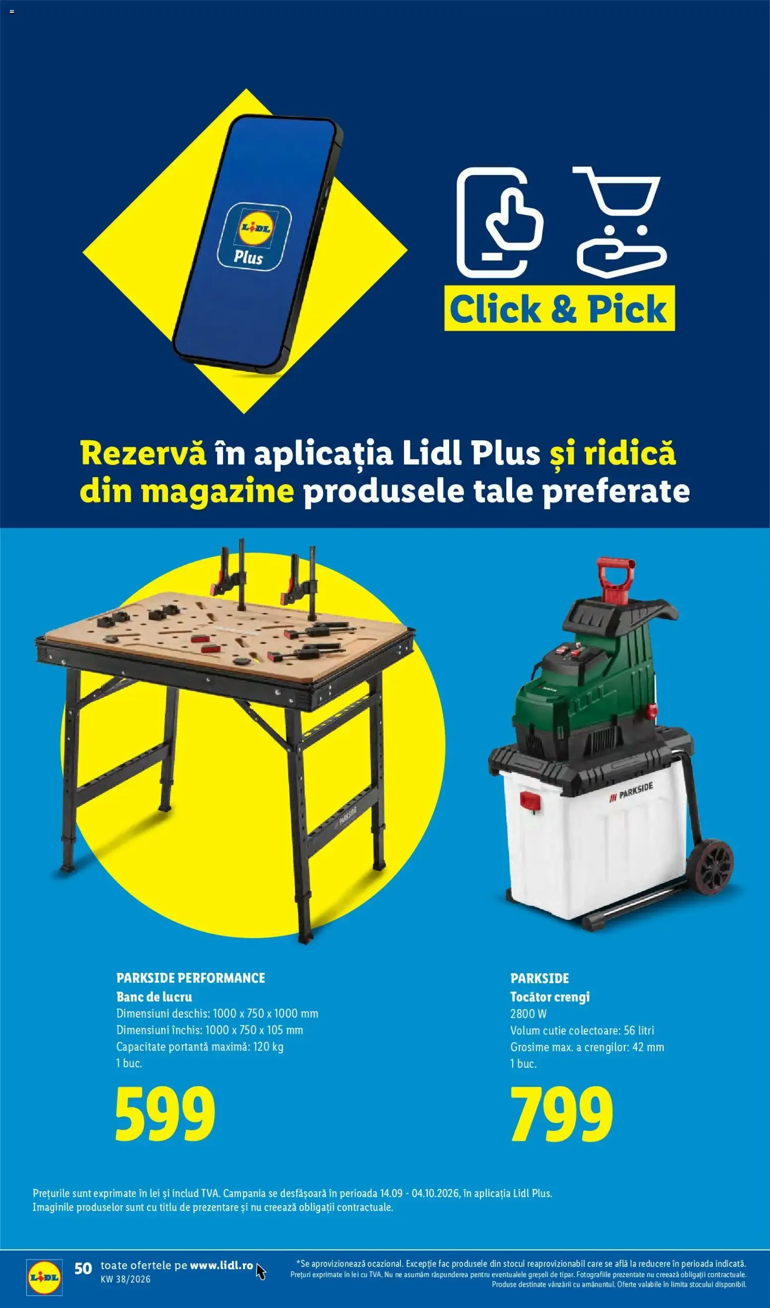 Catalog Ieftin și înainte, și după ziua de salariu. de la 14 septembrie până la 20 septembrie 2026 - Revista Pagina 50