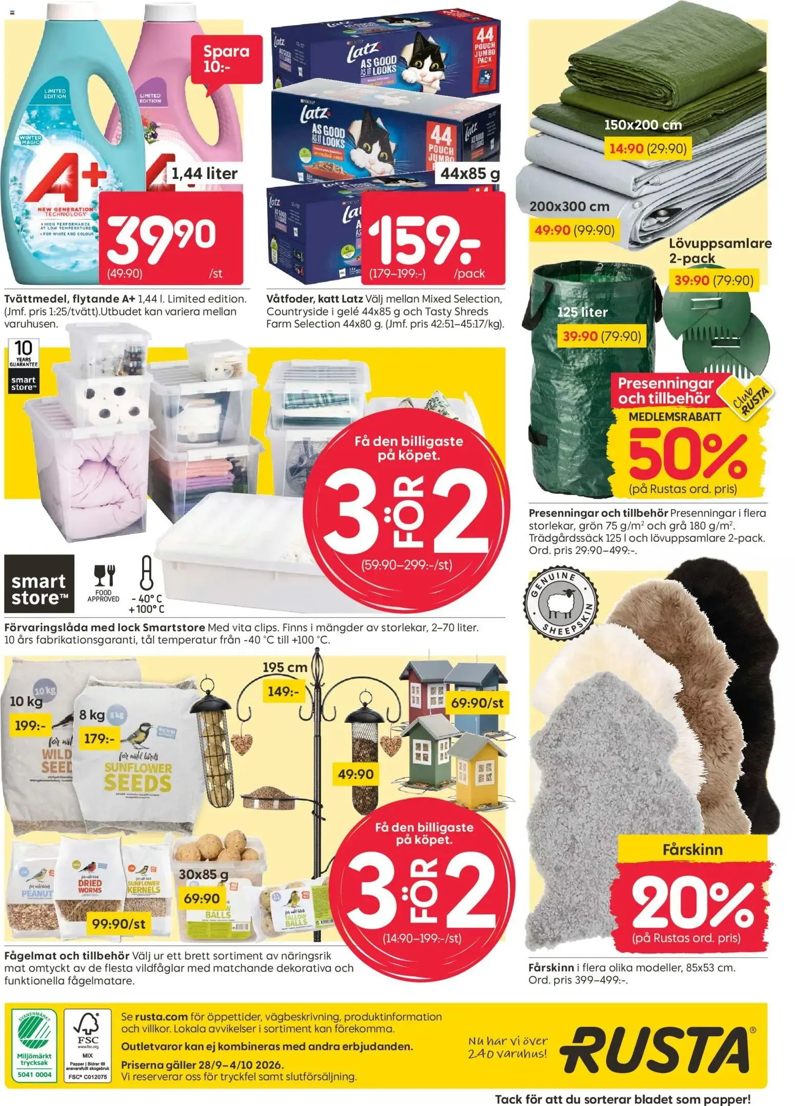 Rusta erbjudanden från 28/09/2026 - 04/10/2026 > Reklamblad nuvarande rabatter från 28 september till 4 oktober 2026 - Reklamblad sidor 16