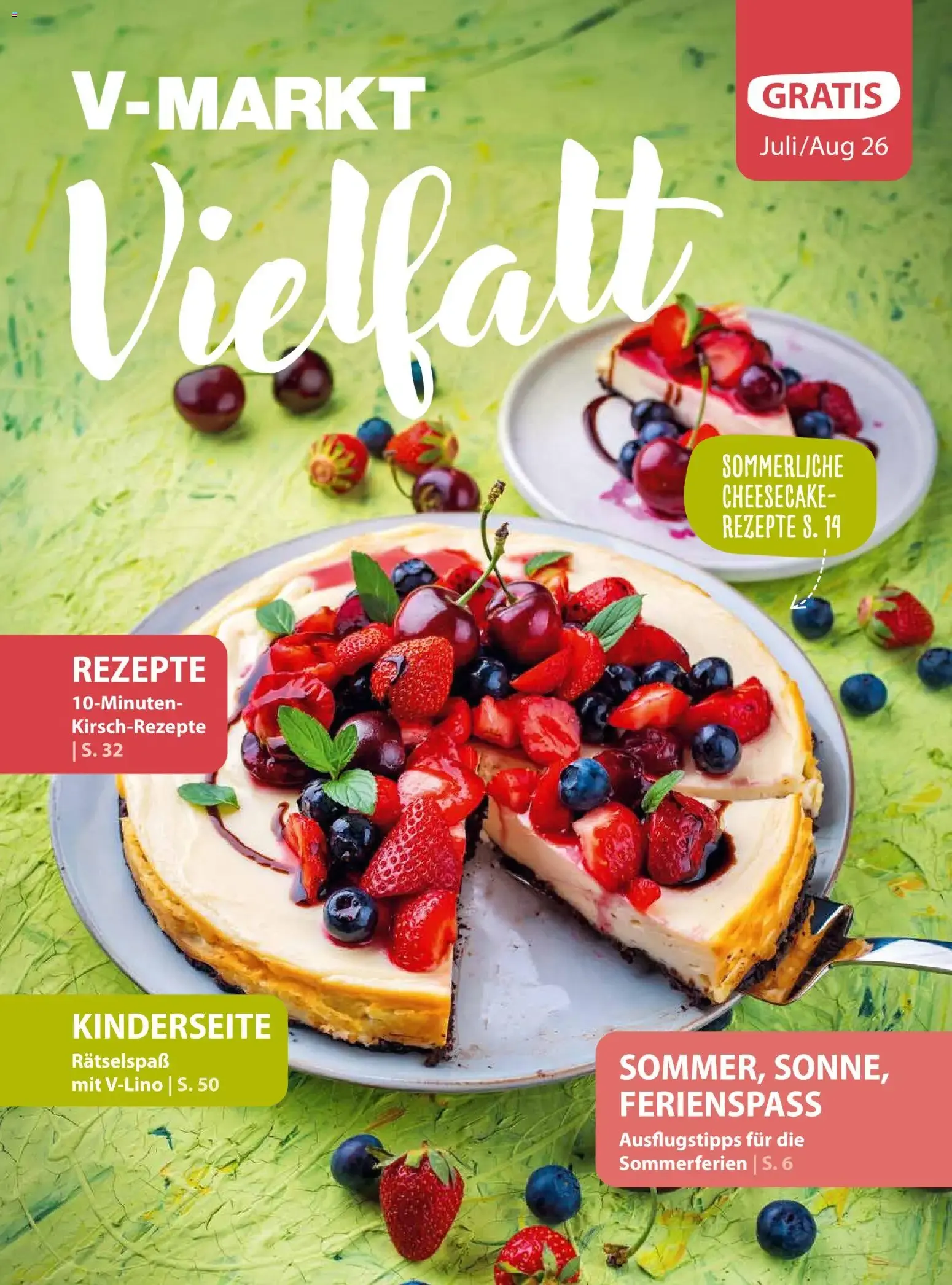 V-MARKT Vielfalt von 1. Juli bis 31. August 2026 - Prospekt seite 1