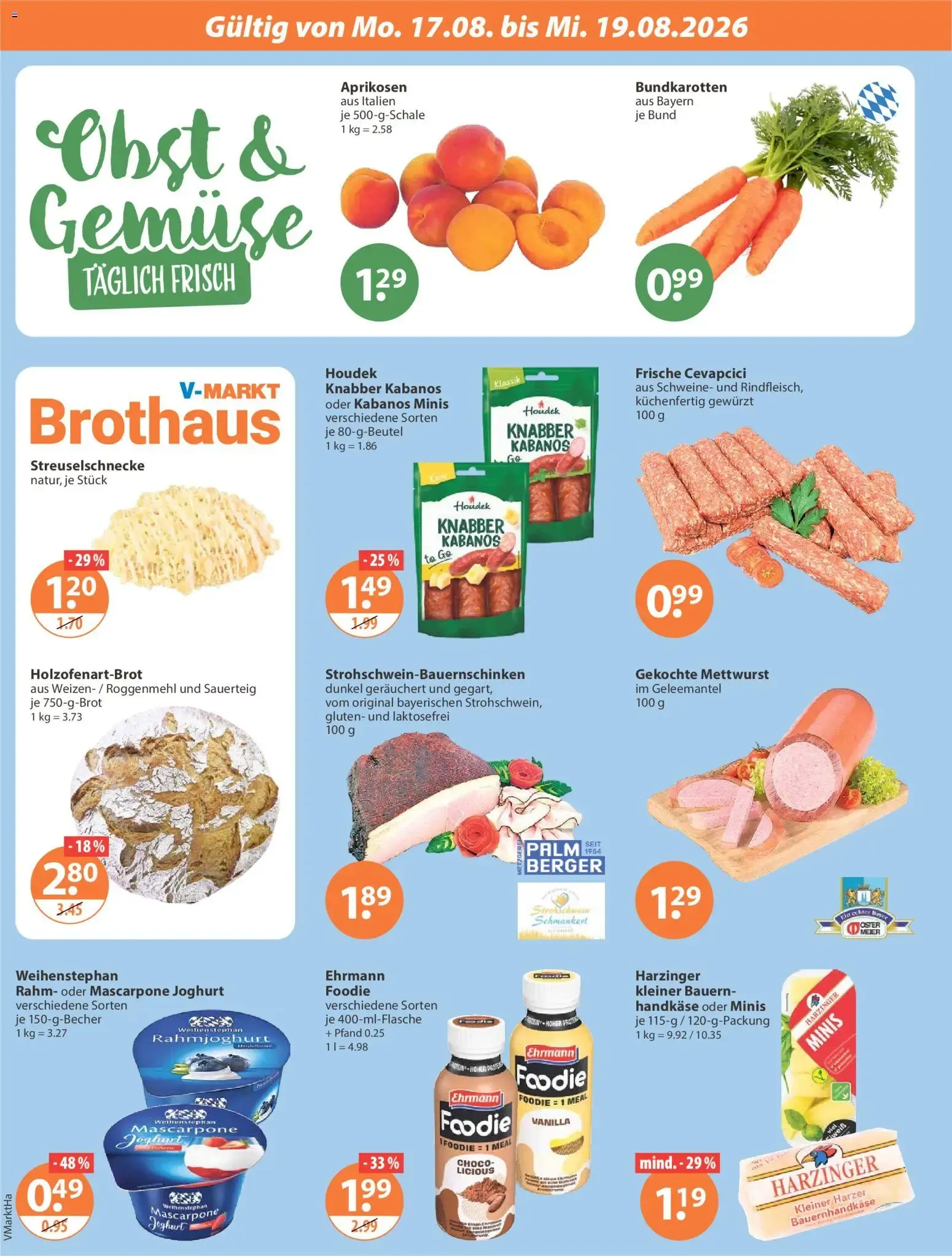 Angebote V-Markt Angebote (ab 13.08.2026) von 13. August bis 19. August 2026 - Prospekt seite 20