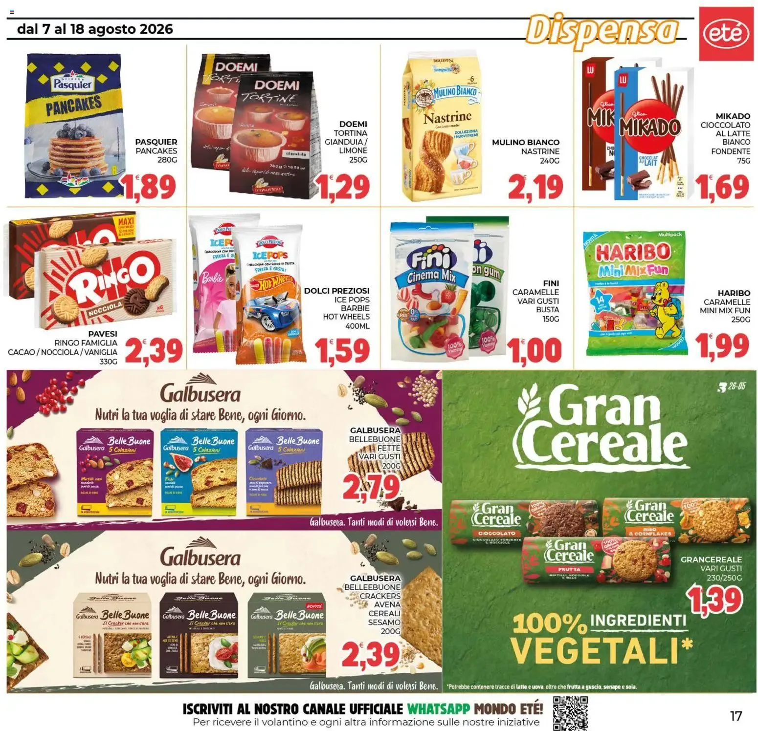 Eté volantino dal 07/08/2026 - online Offerte da 7 agosto a 18 agosto di 2026 - Pagina del volantino 17