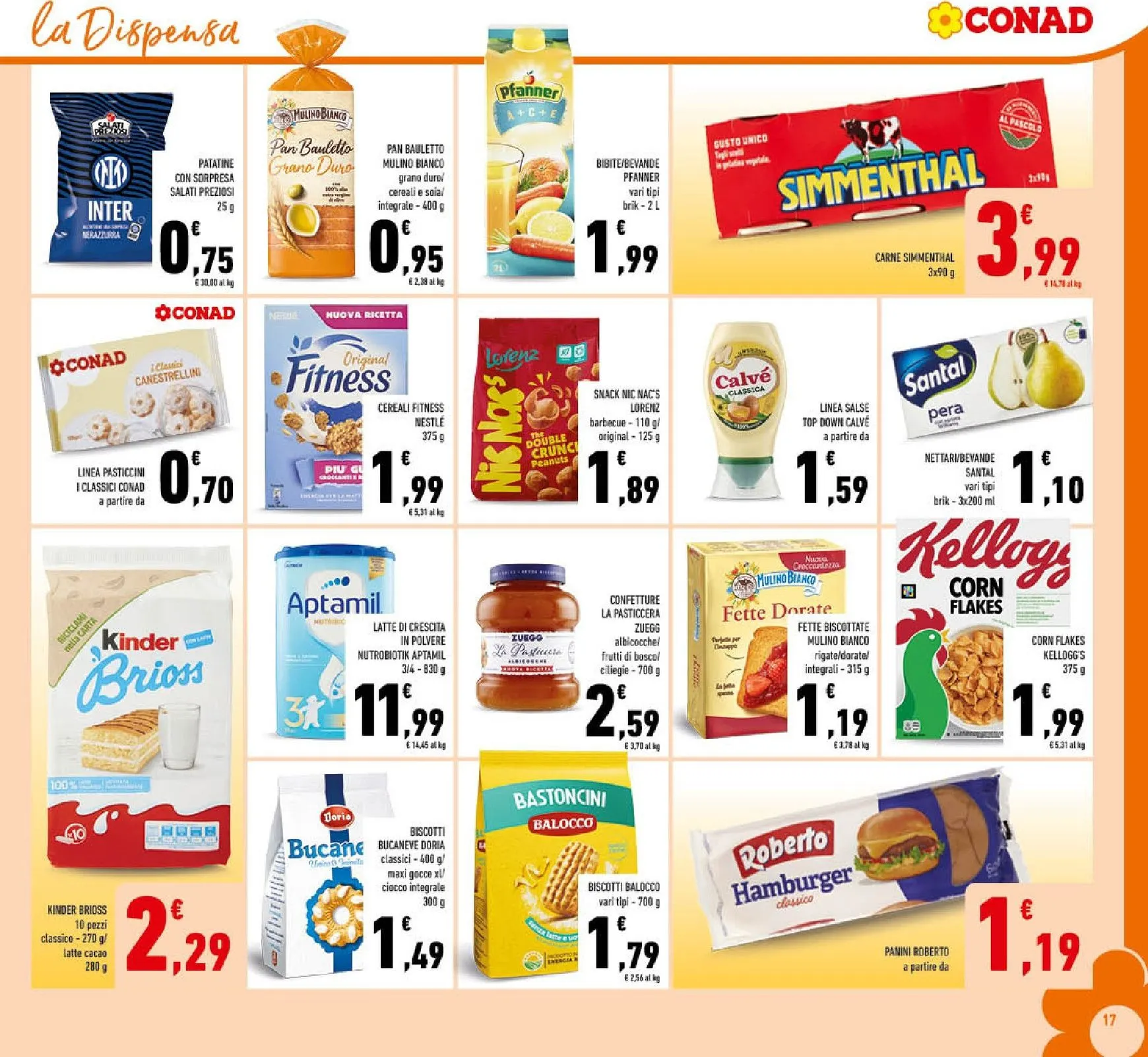 Volantino attuale di Conad valido dal mercoledì 12/08/2026 al domenica 23/08/2026 da 12 agosto a 23 agosto di 2026 - Pagina del volantino 17