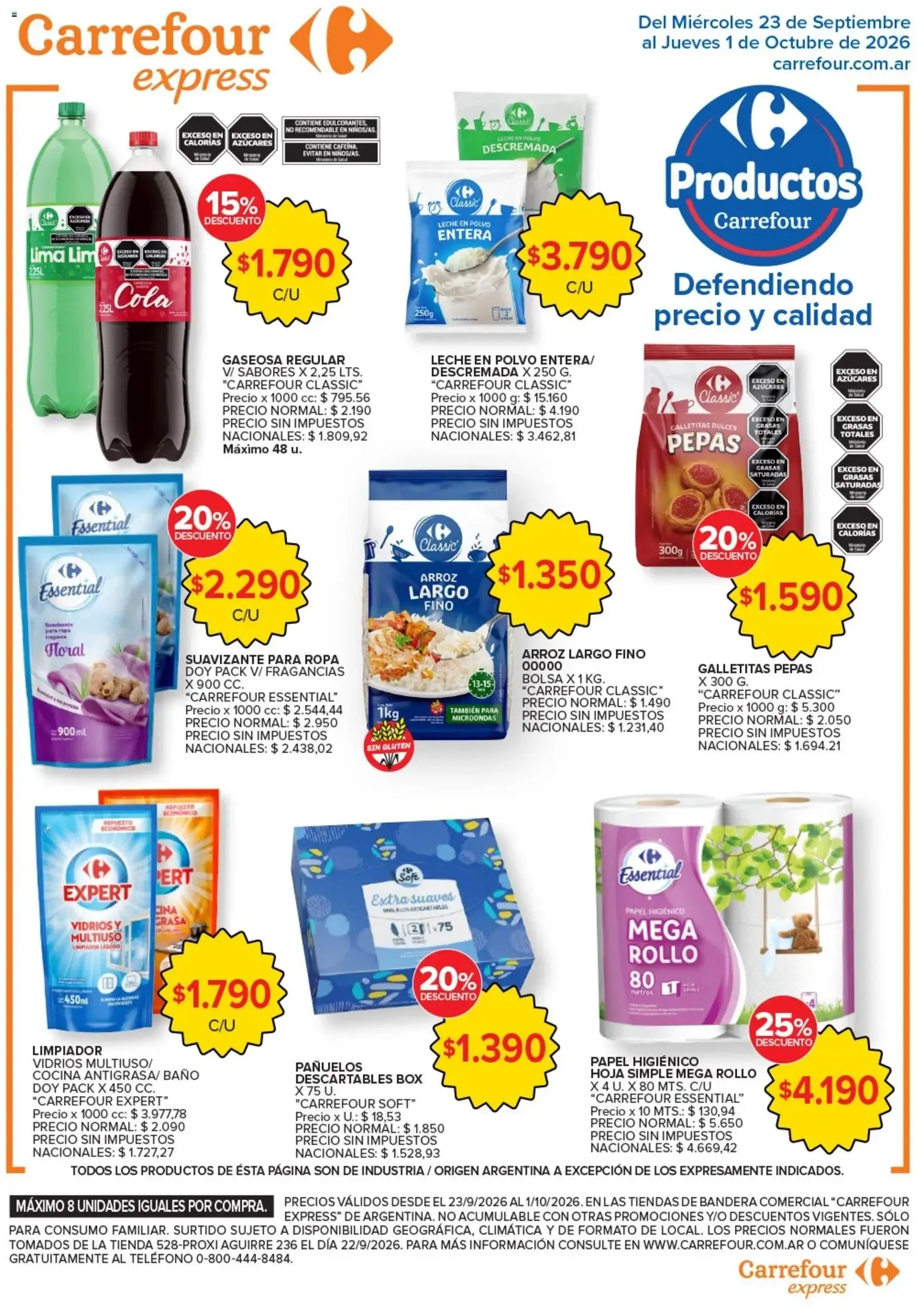 Ofertas de Carrefour Express catálogo del 23/09/2026 - 02/10/2026 23 de septiembre al 1 de octubre 2026 - Página 4 del catálogo