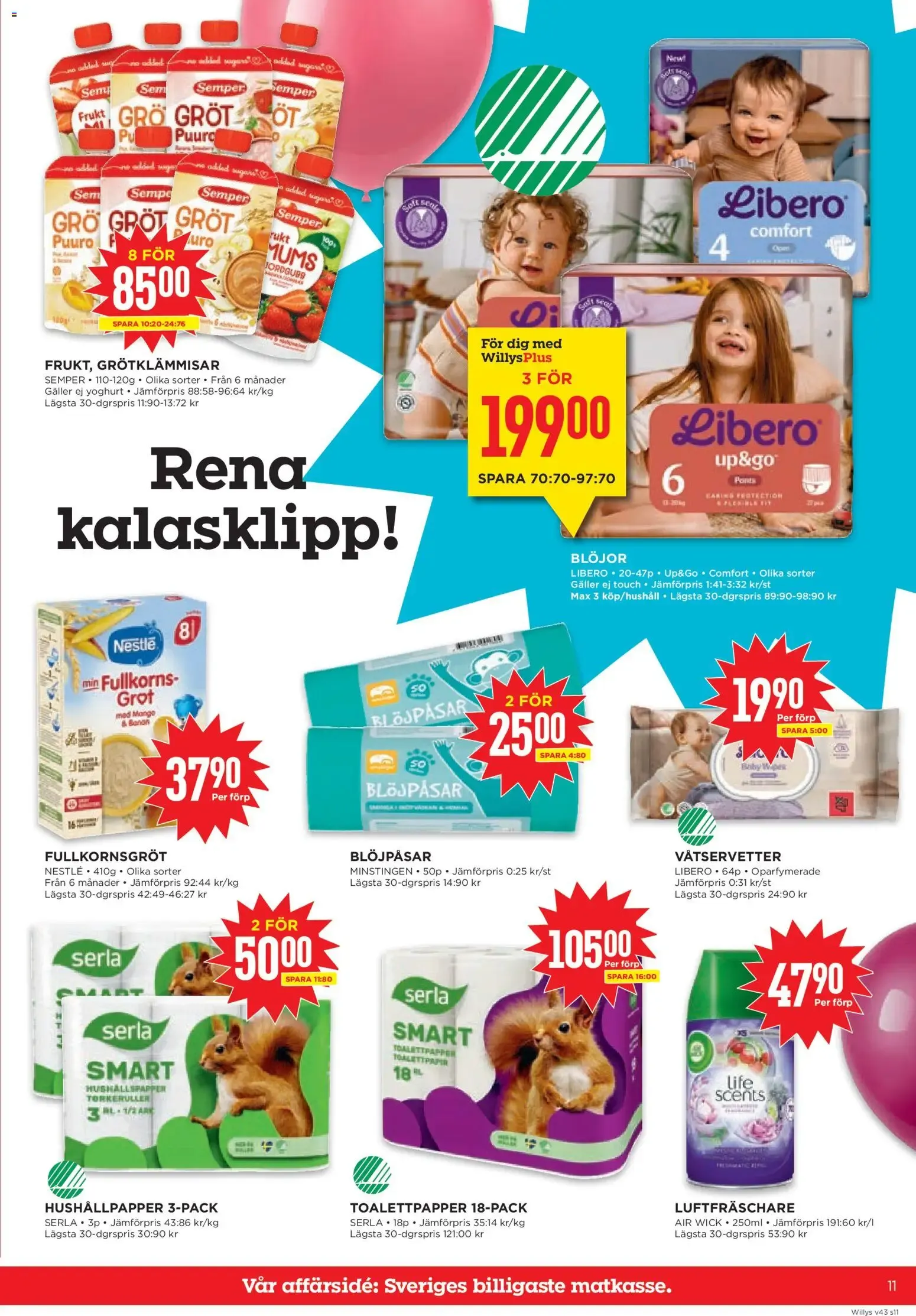 Willys erbjudanden från 19/10/2026 - 25/10/2026 > Reklamblad nuvarande rabatter från 19 oktober till 25 oktober 2026 - Reklamblad sidor 11