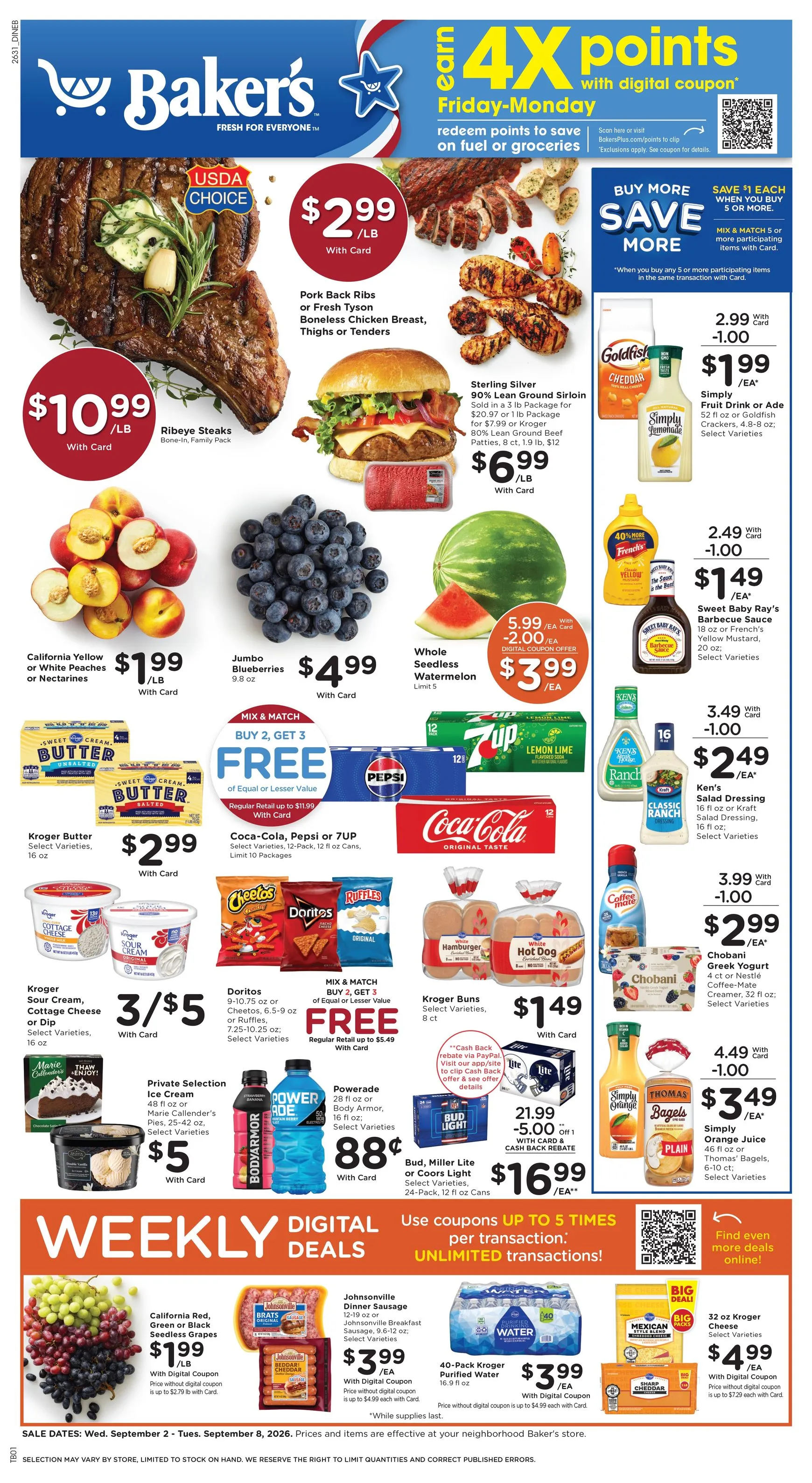 Current Baker's leaflet valid from Wednesday 09/02/2026 to Tuesday 09/08/2026