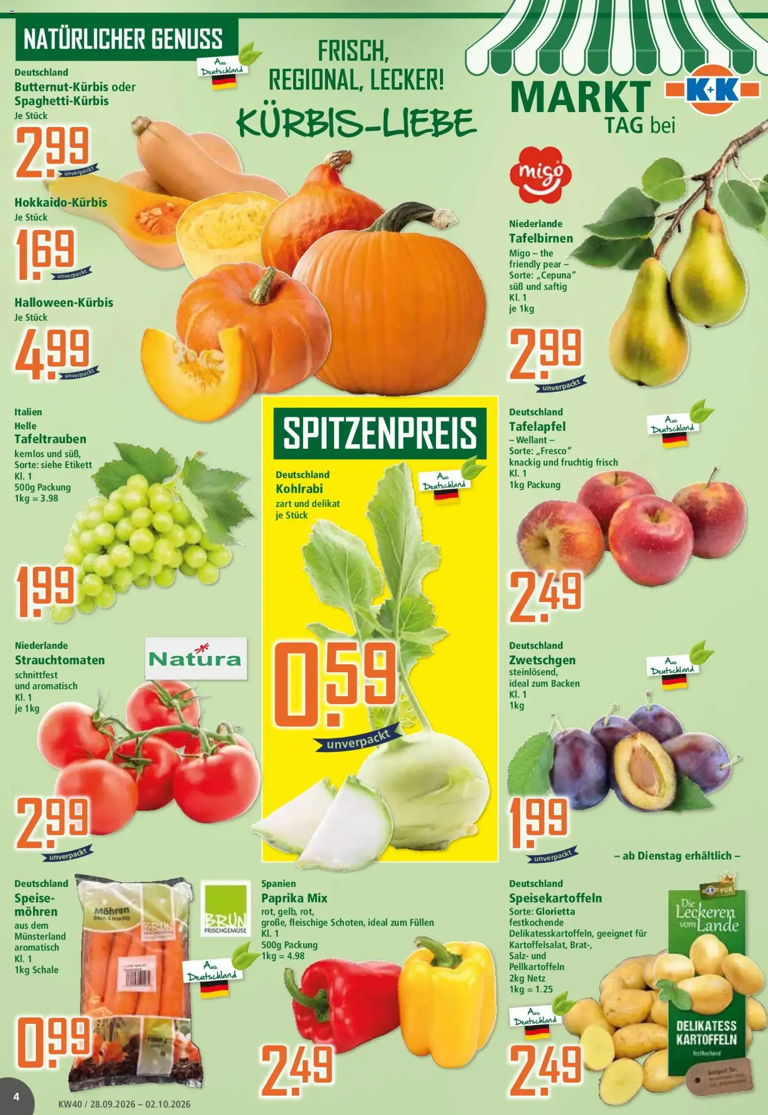 Klaas & Kock Prospekt (ab 28.09.2026) zum Blättern von 28. September bis 2. Oktober 2026 - Prospekt seite 4