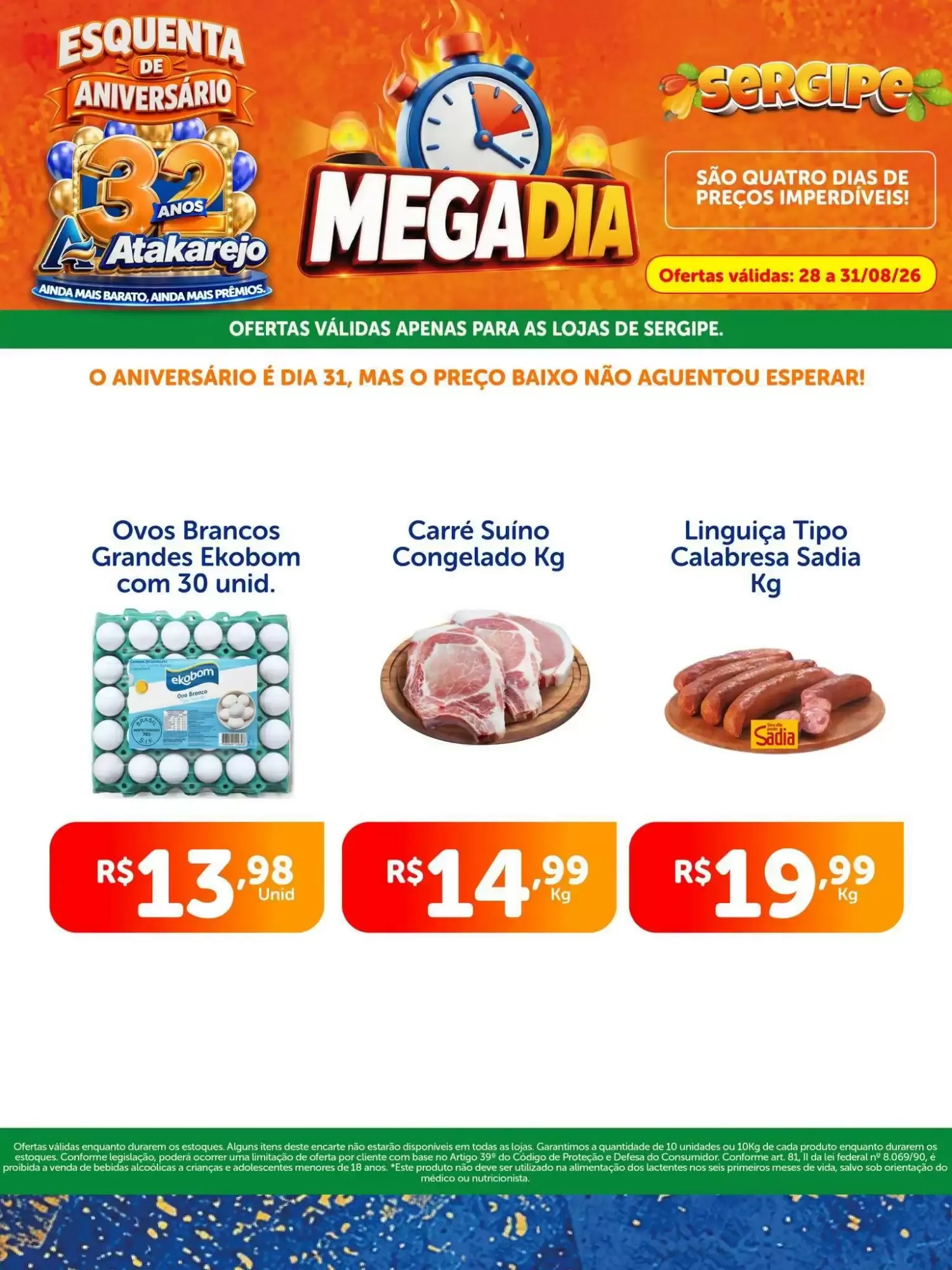 Encarte de MEGADIA Atakarejo Sergipe 28 de agosto até 31 de agosto 2026 - Pagina 3