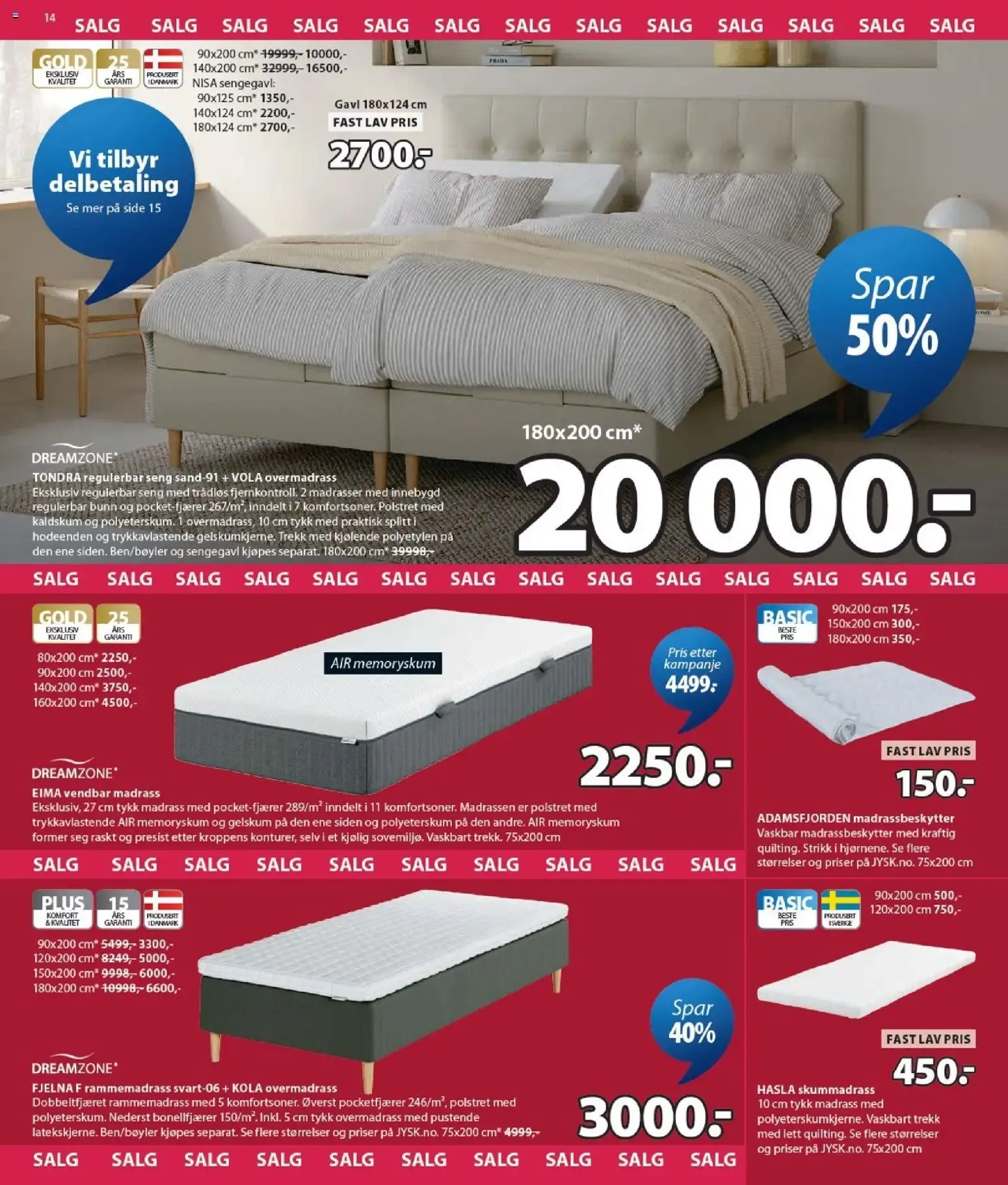 JYSK Scandinavian Sleeping & Living - Møbeldager fra 13. juli til 25. juli 2026 - kundeavisside 14