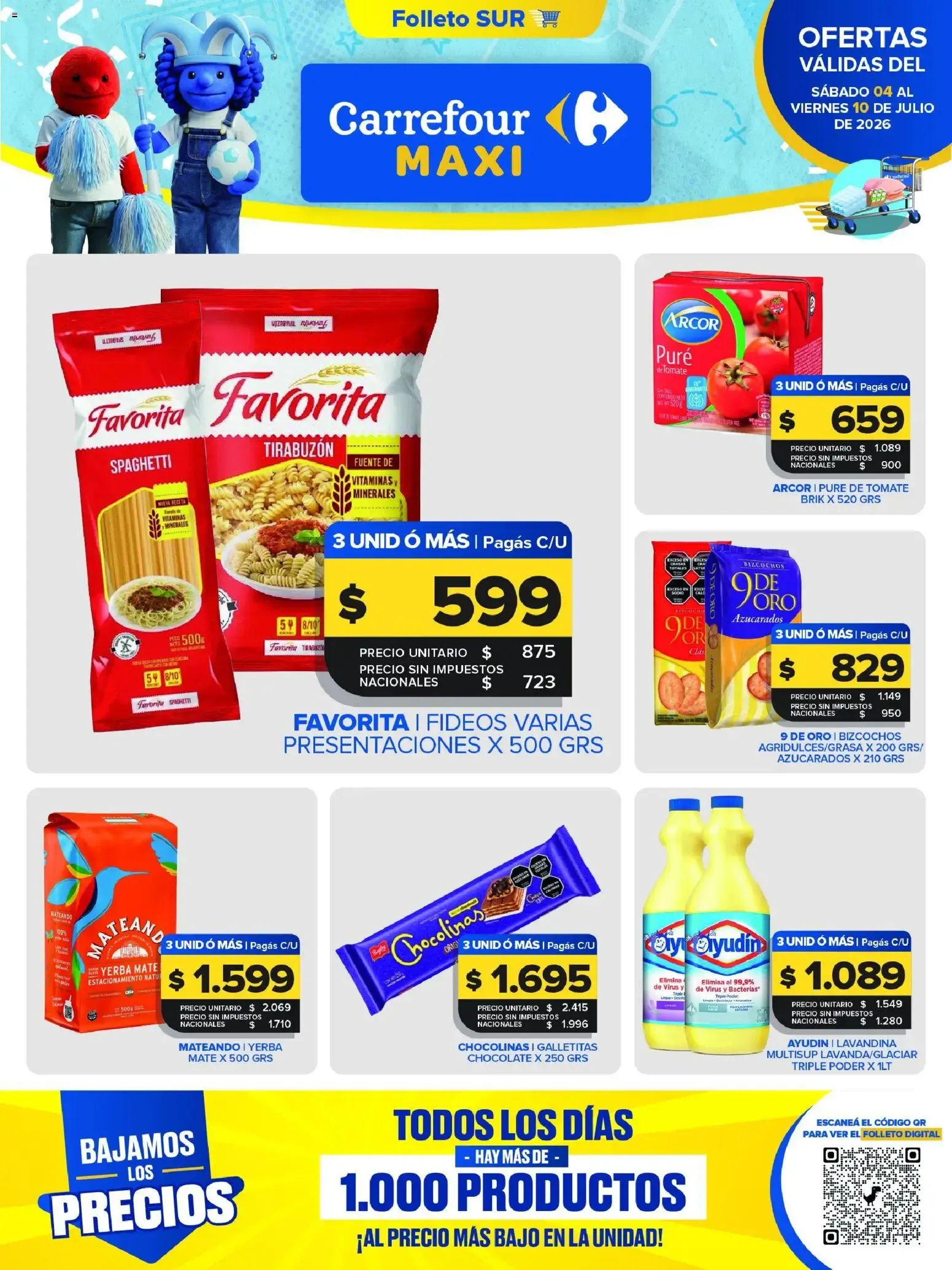 Ofertas de Carrefour Maxi catálogo del 04/07/2026 - 10/07/2026 4 de julio al 10 de julio 2026 - Página 1 del catálogo