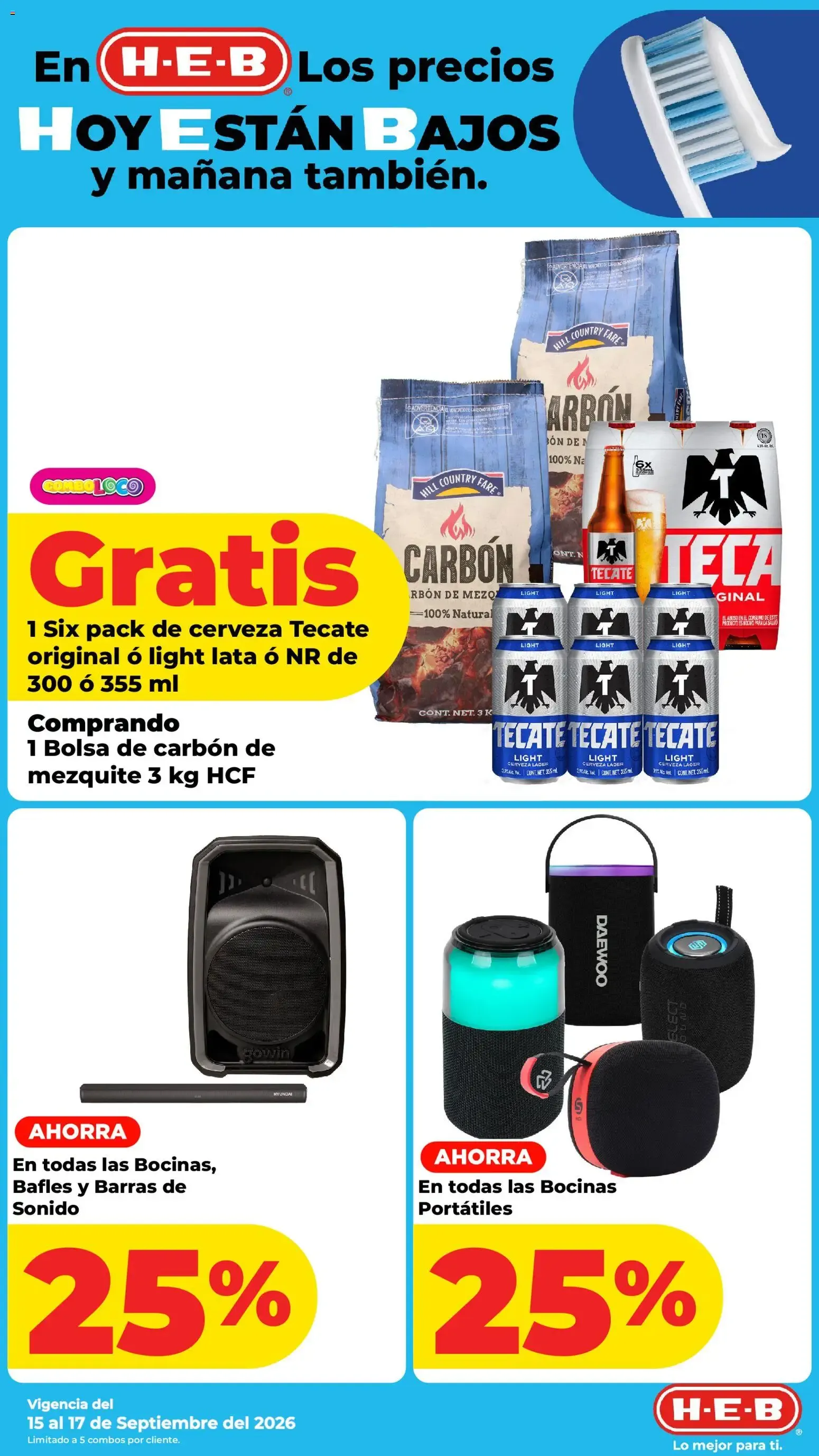 Catálogo de H-E-B folleto Los precios hoy están bajos (15/09/2026 - 17/09/2026) - catálogo en línea 15 de septiembre al 17 de septiembre 2026 - Pagina 9