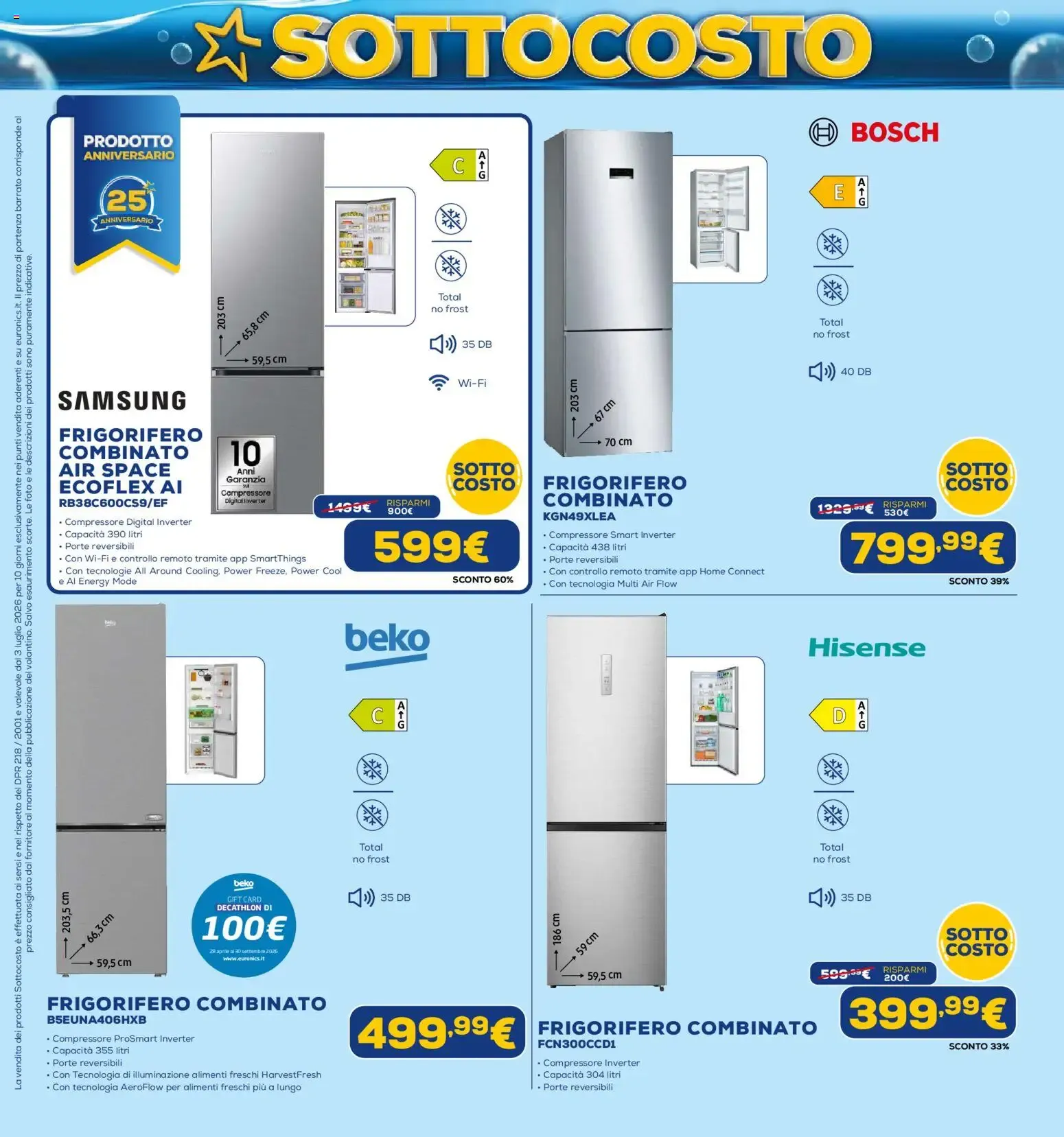 Euronics SOTTO COSTO - Dal 3 al 12 Luglio da 3 luglio a 12 luglio di 2026 - Pagina del volantino 9