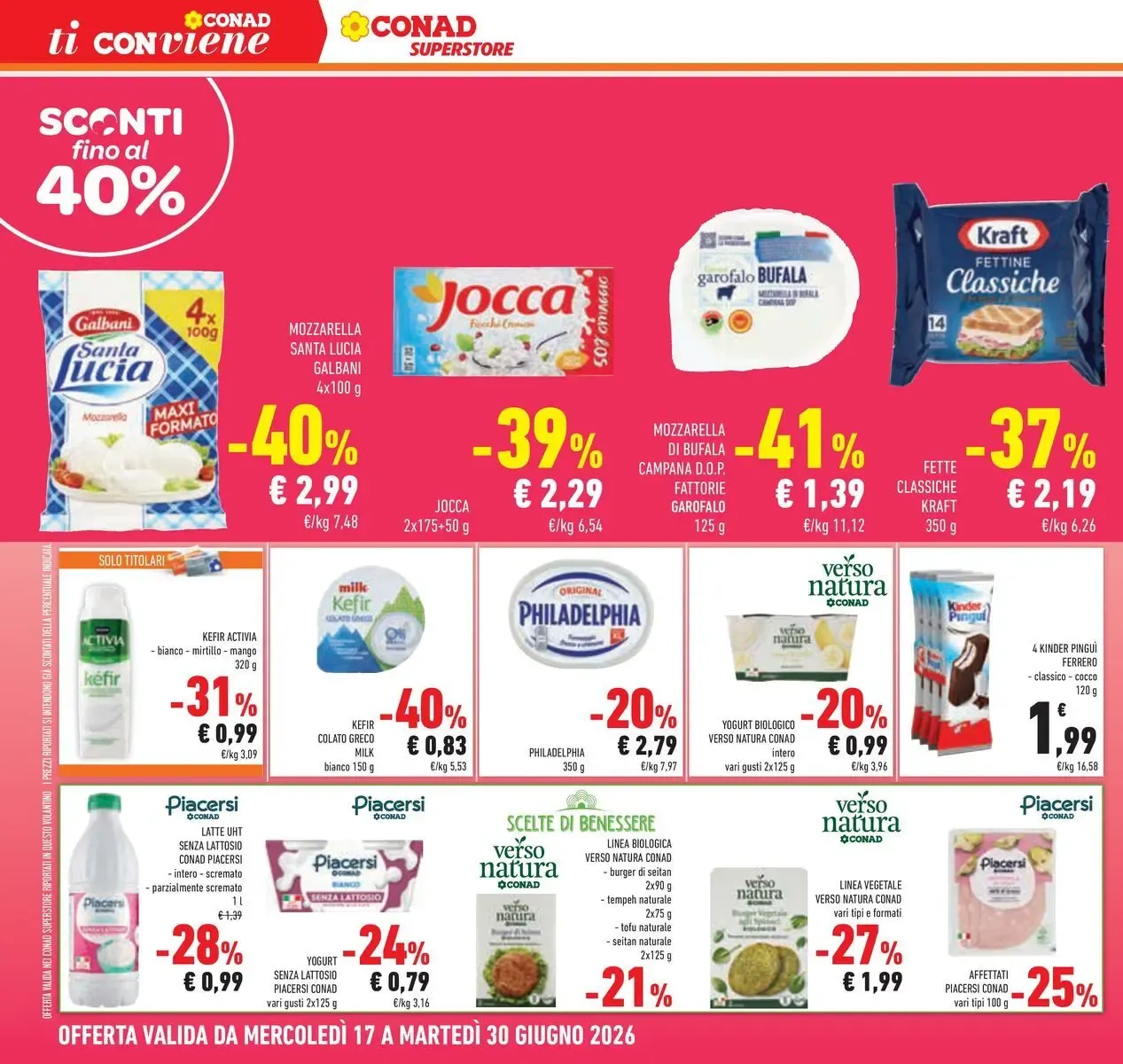 Conad Superstore da 17 giugno a 30 giugno di 2026 - Pagina del volantino 16