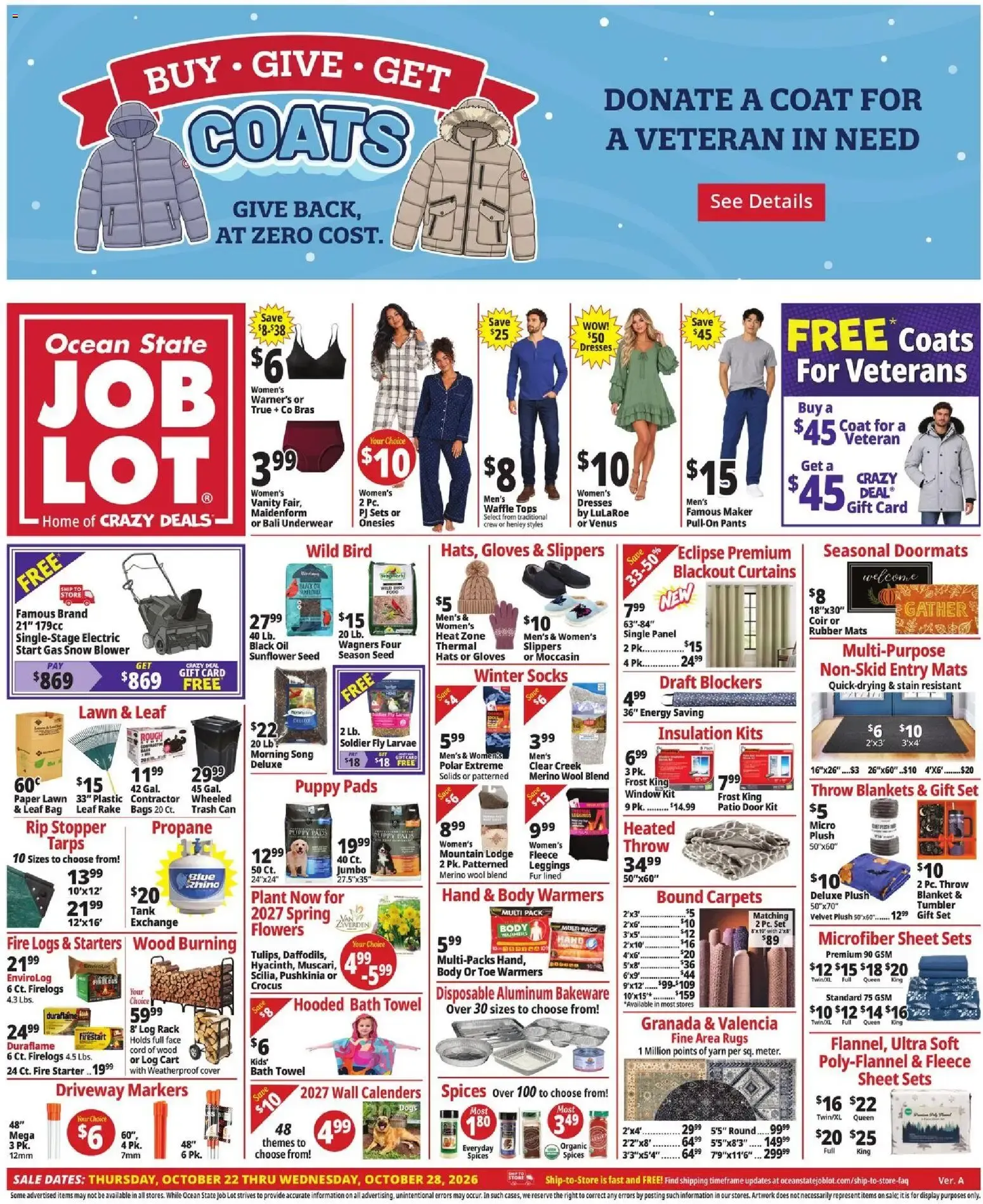 Ocean State Job Lot Weekly Ad (10/22 - 10/28 2026) - Flyer