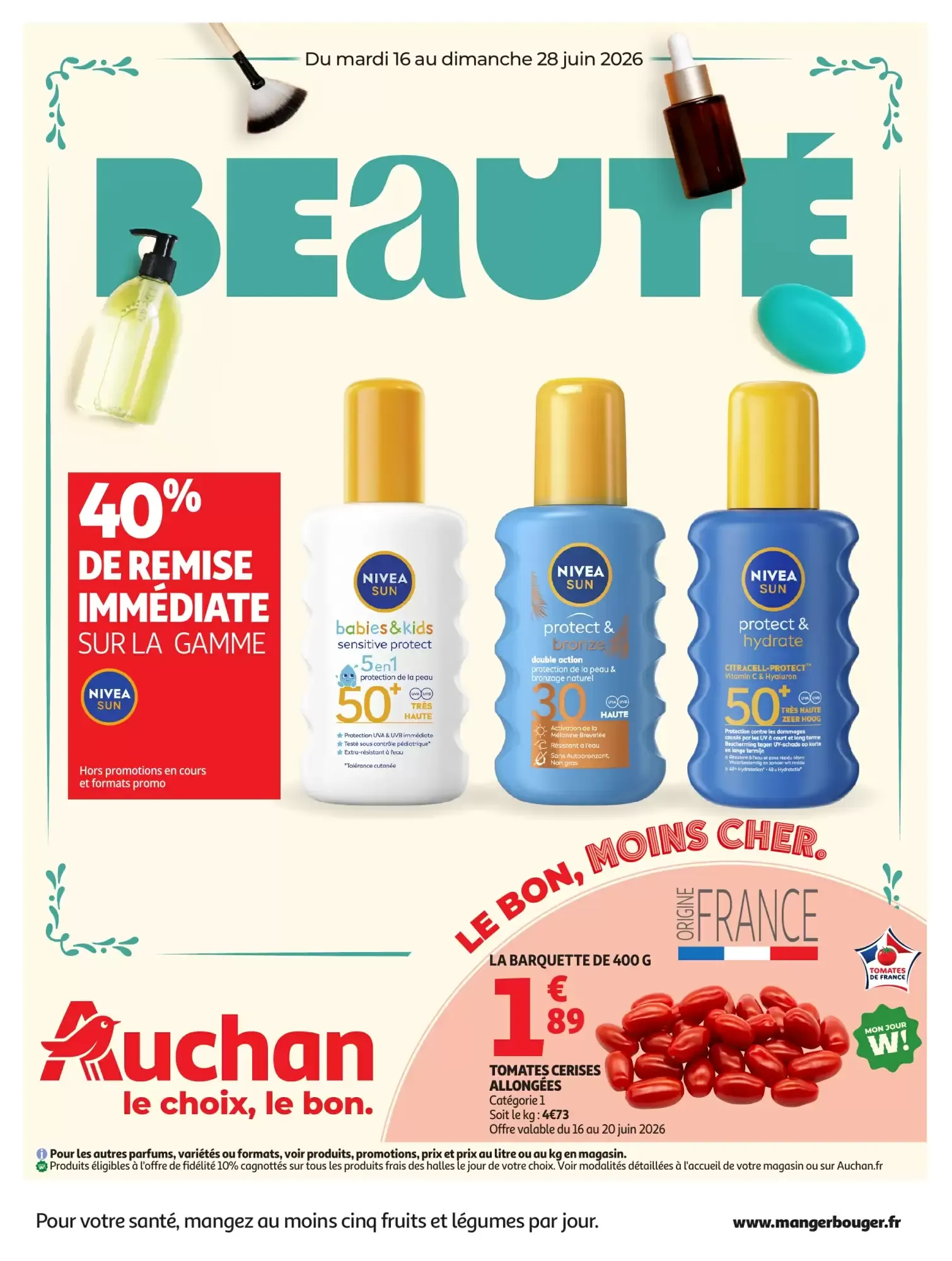 Catalogue Auchan | Beauté du 16 juin au 28 juin 2026 - Catalogue page 1