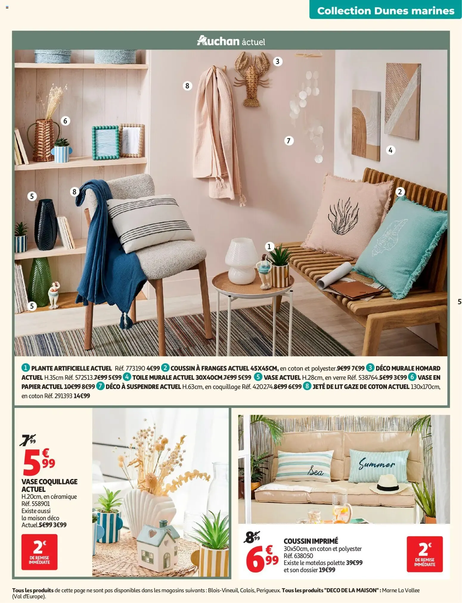 Auchan Linge de maison & déco à partir du 02/06/2026 - promo en ligne du 2 juin au 14 juin 2026 - Catalogue page 5
