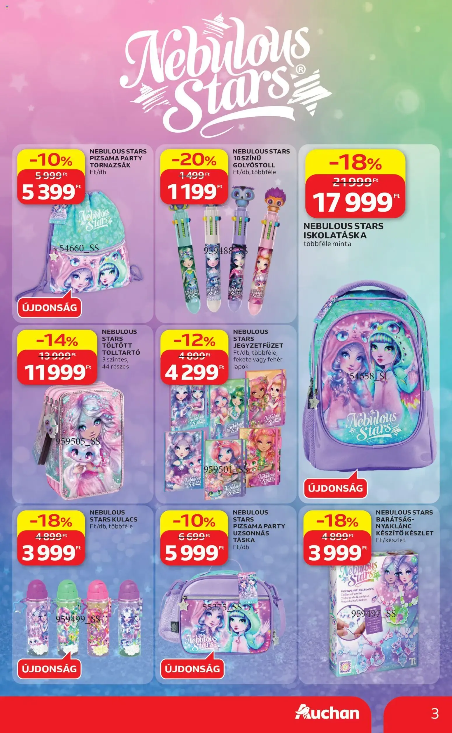 Katalógus Auchan Iskolakezdési ajánlatok - 2026.07.23. -tól/töl > akció, lapozható szórólap 🛍️ július 23.-tól július 29.-ig 2026. - Oldal 3