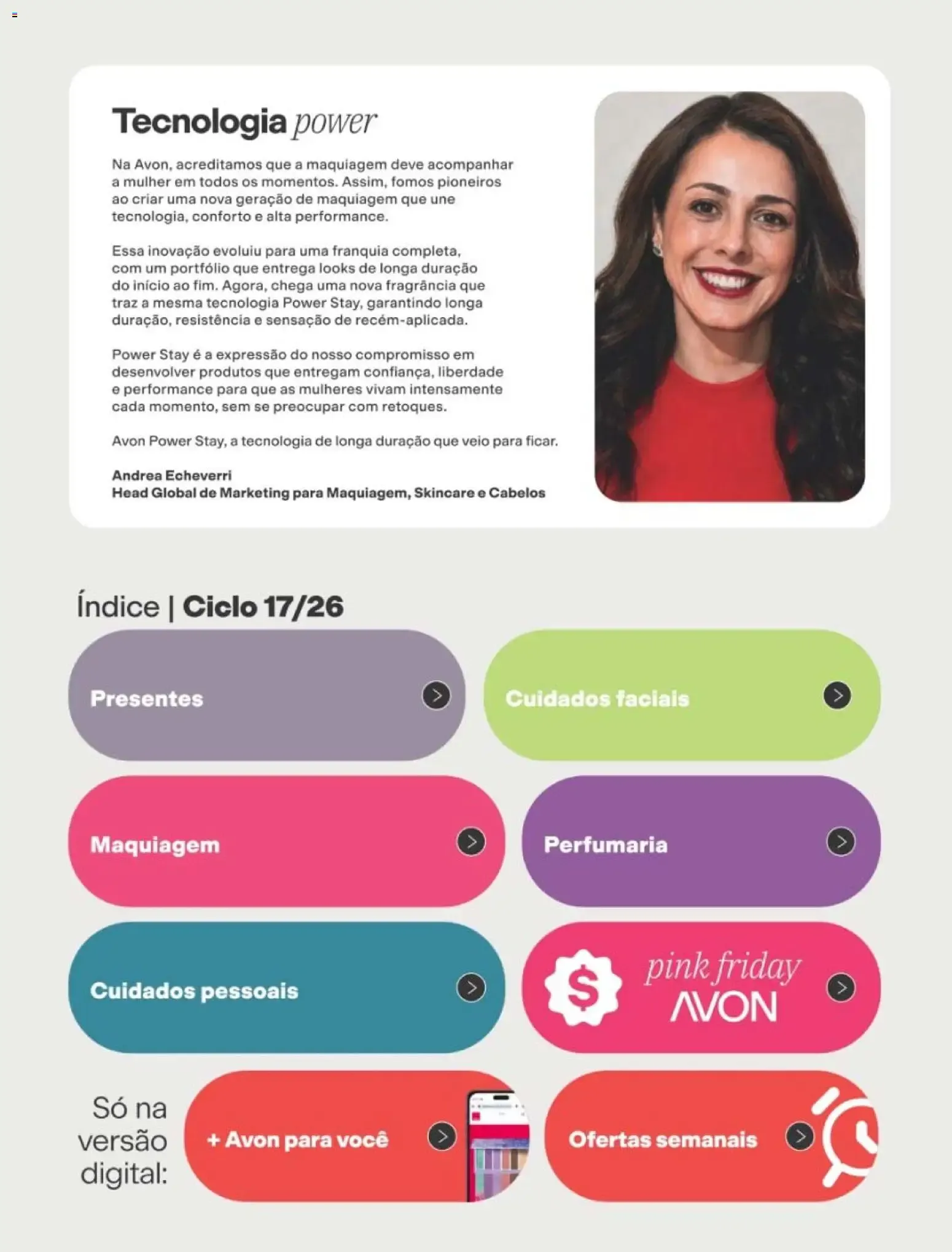 Encarte de Avon Ciclo 17/2026 3 de novembro até 29 de novembro 2026 - Pagina 7
