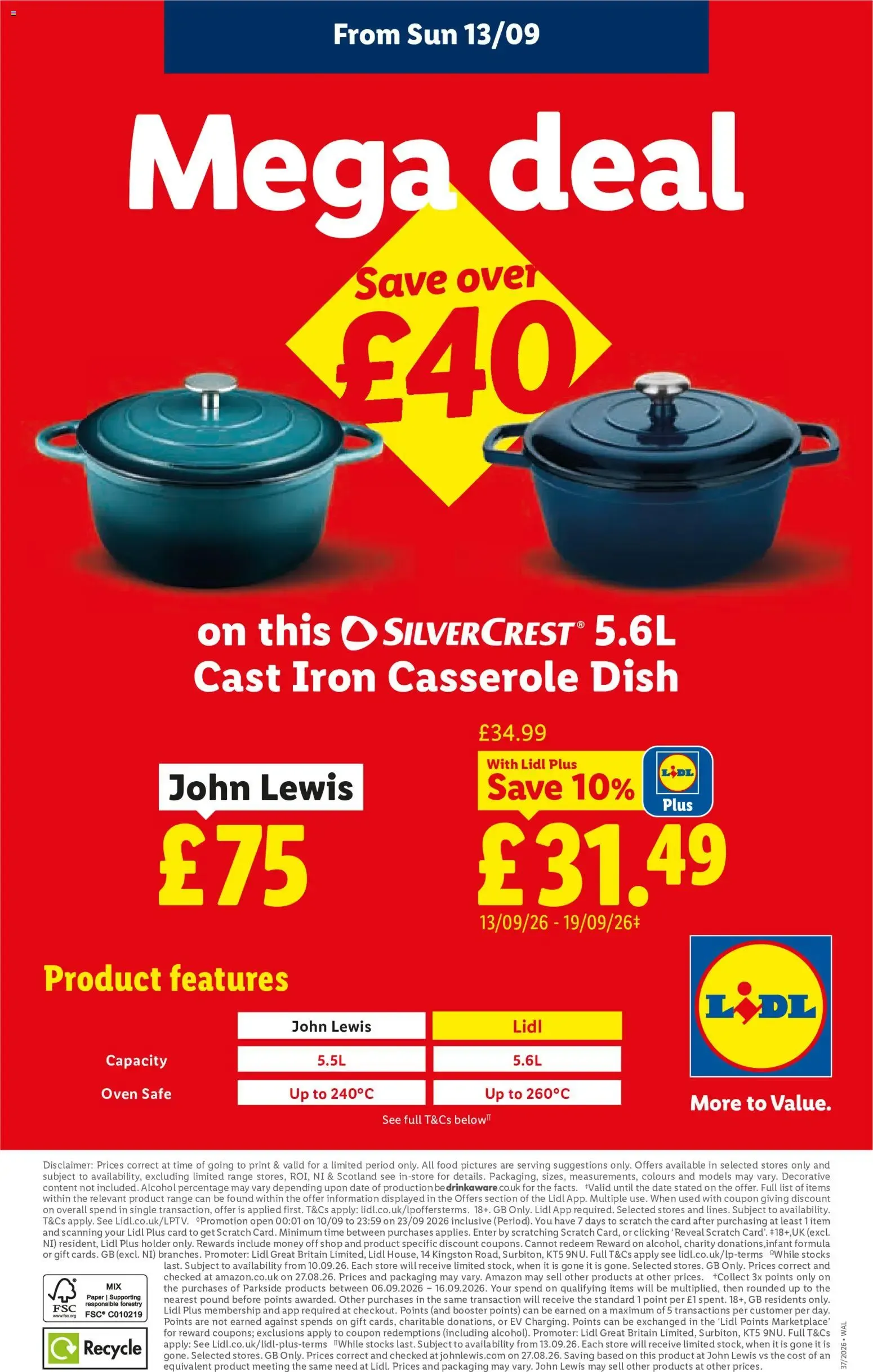 Lidl Wales: Ahorra en frutas y verduras con más valor from 10 September to 23 September 2026 - Catalogue Page 27