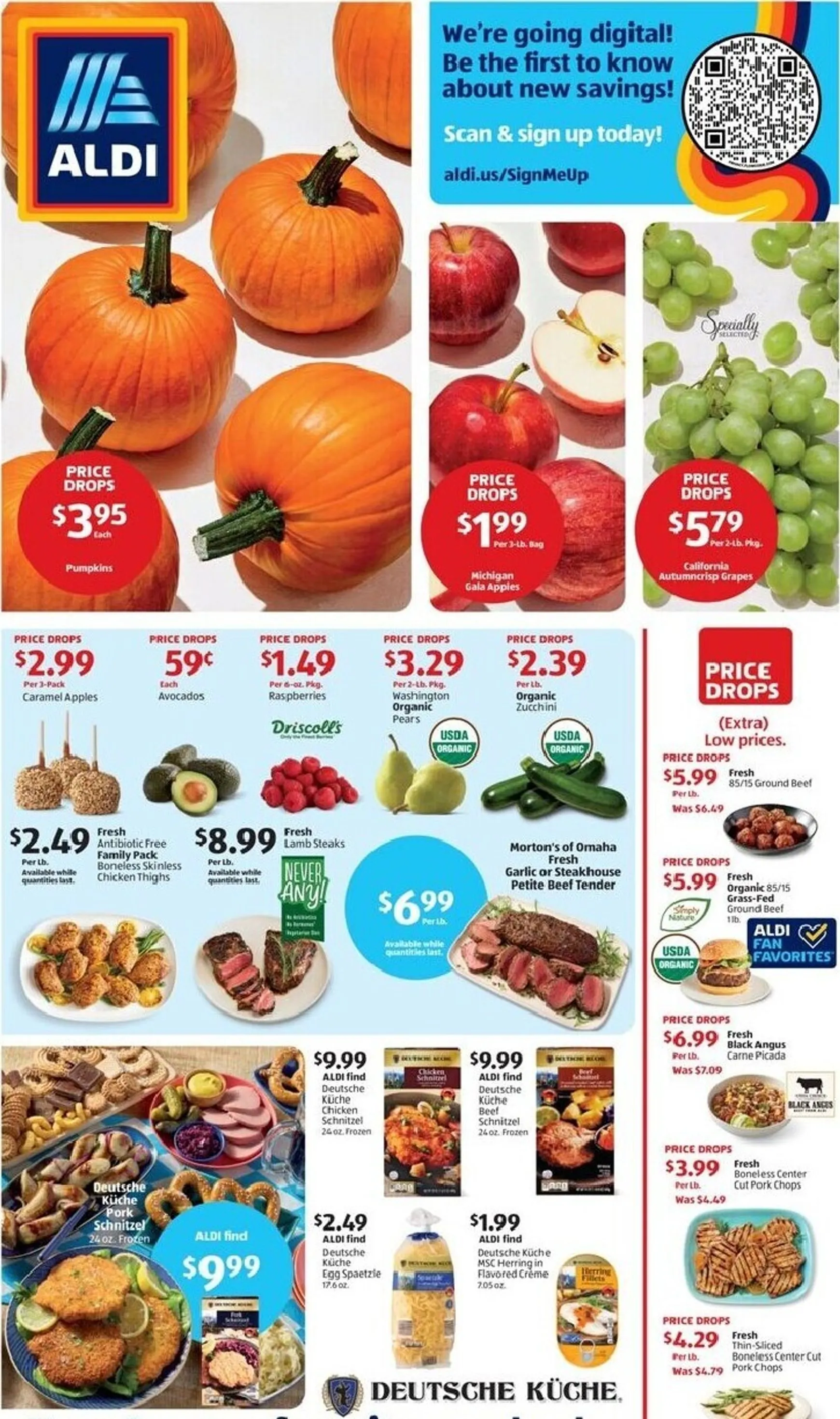 Current ALDI leaflet valid from Wednesday 09/23/2026 to Tuesday 09/29/2026