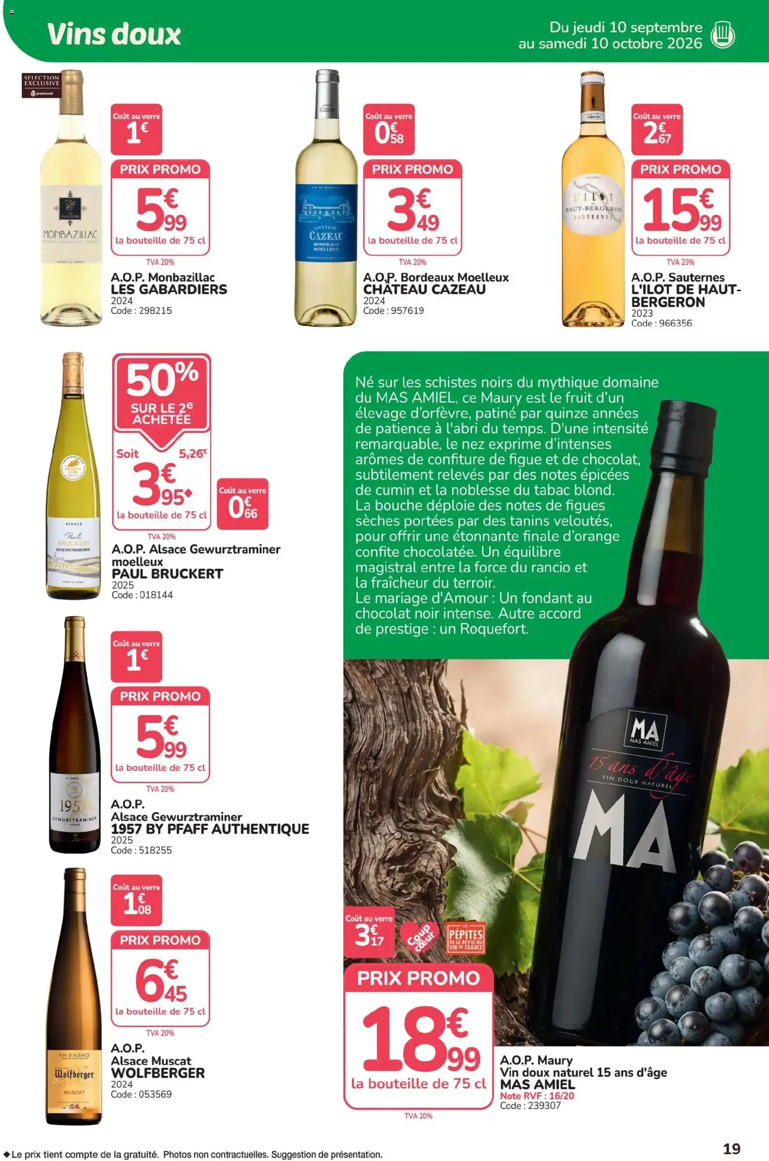 Promocash Foire aux vins à partir du 10/09/2026 - promo en ligne du 10 septembre au 10 octobre 2026 - Catalogue page 19
