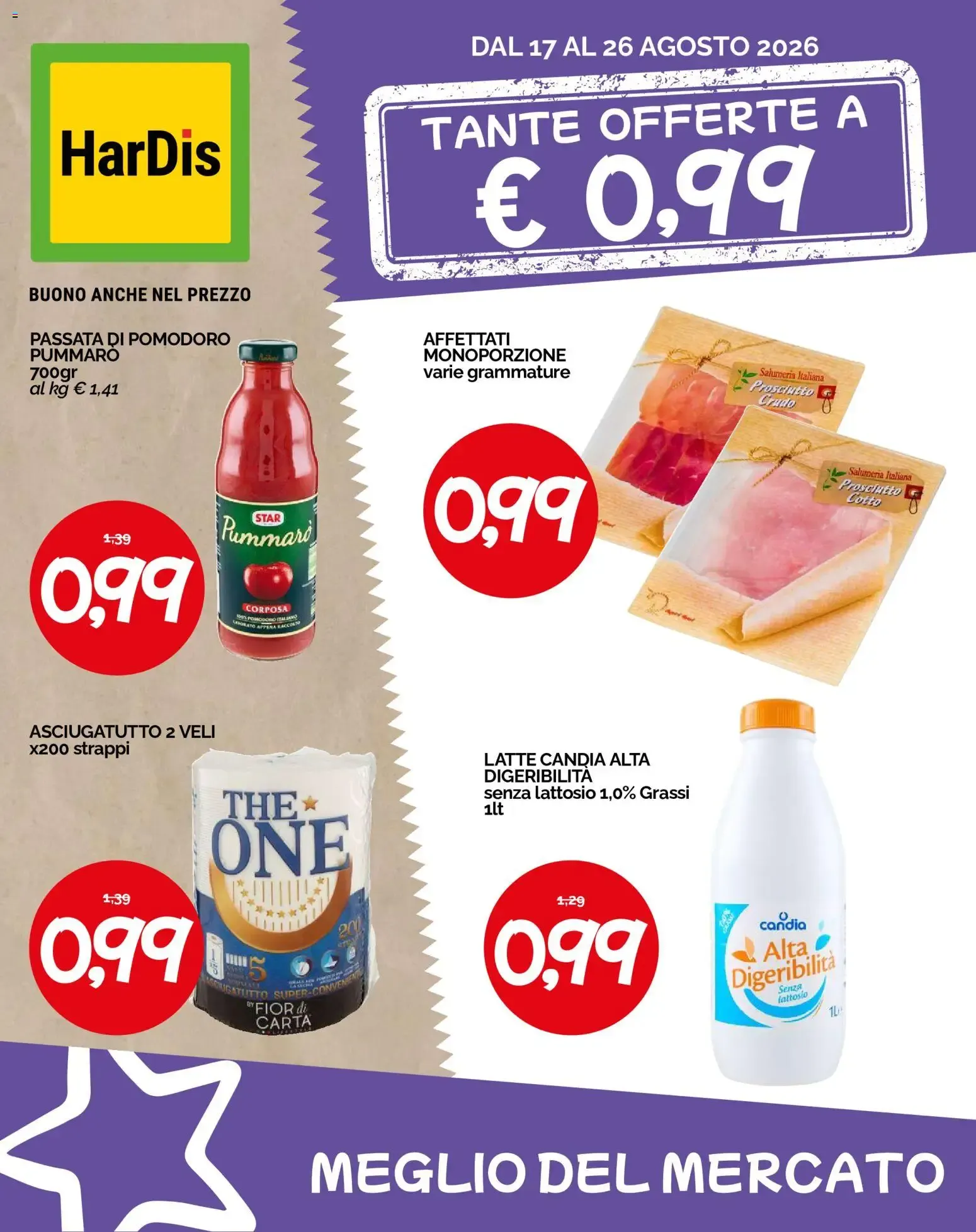 HarDis volantino dal 17/08/2026 - online Offerte da 17 agosto a 26 agosto di 2026 - Pagina del volantino 1