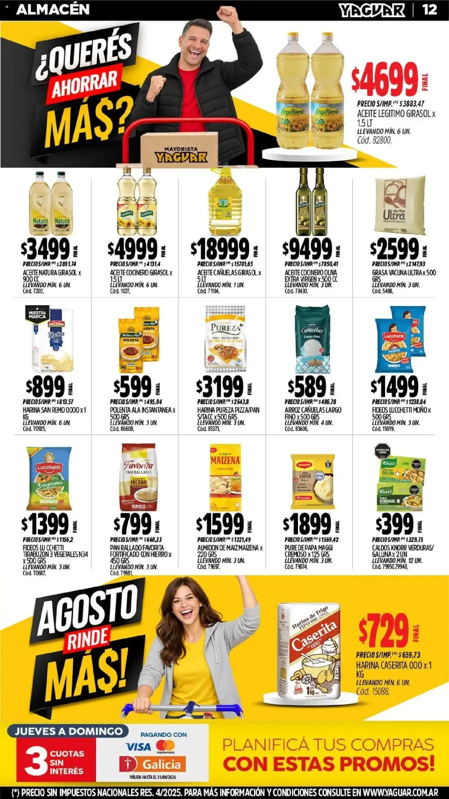 Ofertas de Yaguar catálogo del 24/08/2026 - 30/08/2026 24 de agosto al 30 de agosto 2026 - Página 12 del catálogo
