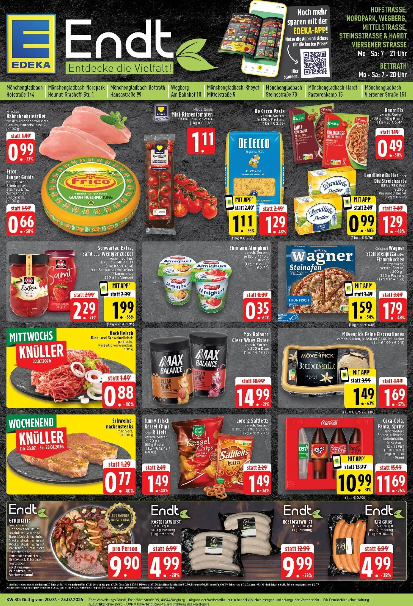 Edeka - Endt Prospekt – von Montag 20.07.2026 bis Samstag 25.07.2026