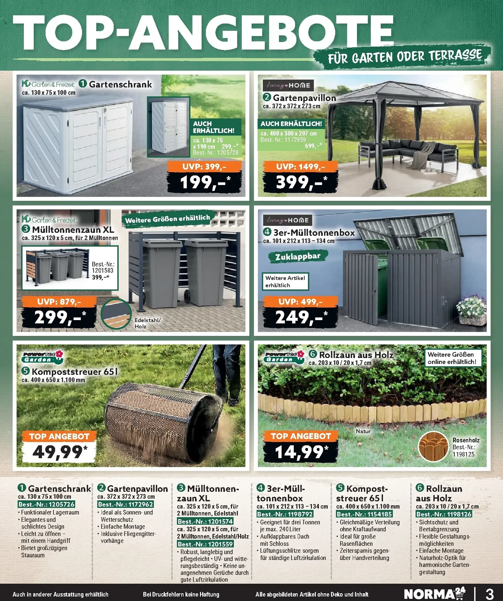 Norma - Bestellmagazin Prospekt – von Mittwoch 01.07.2026 bis Freitag 31.07.2026 von 1. Juli bis 31. Juli 2026 - Prospekt seite 3