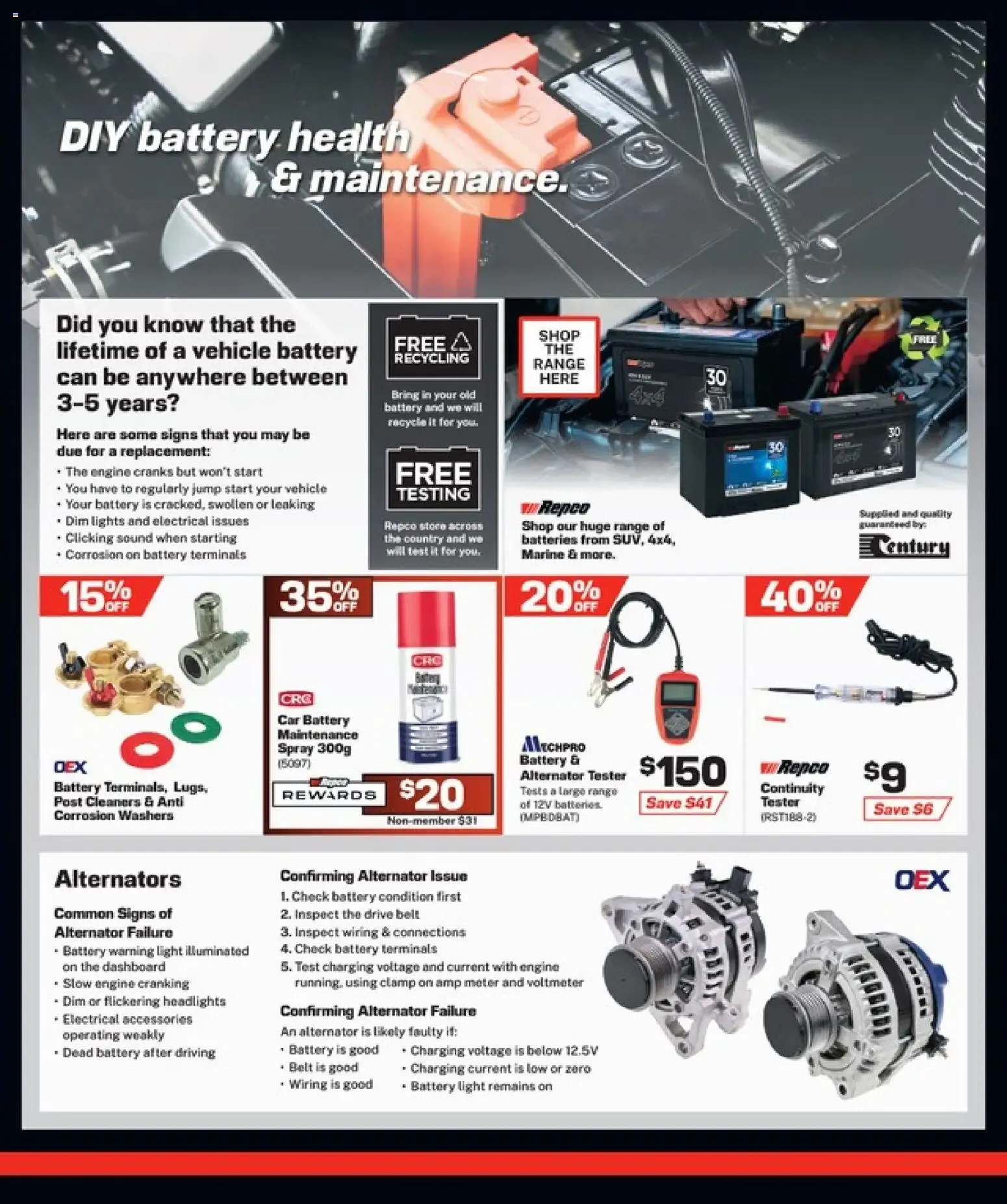 Repco new specials valid 23 Jul 2026 - 2 Aug 2026 from 23 July to 2 August 2026 - Catalogue Page 10