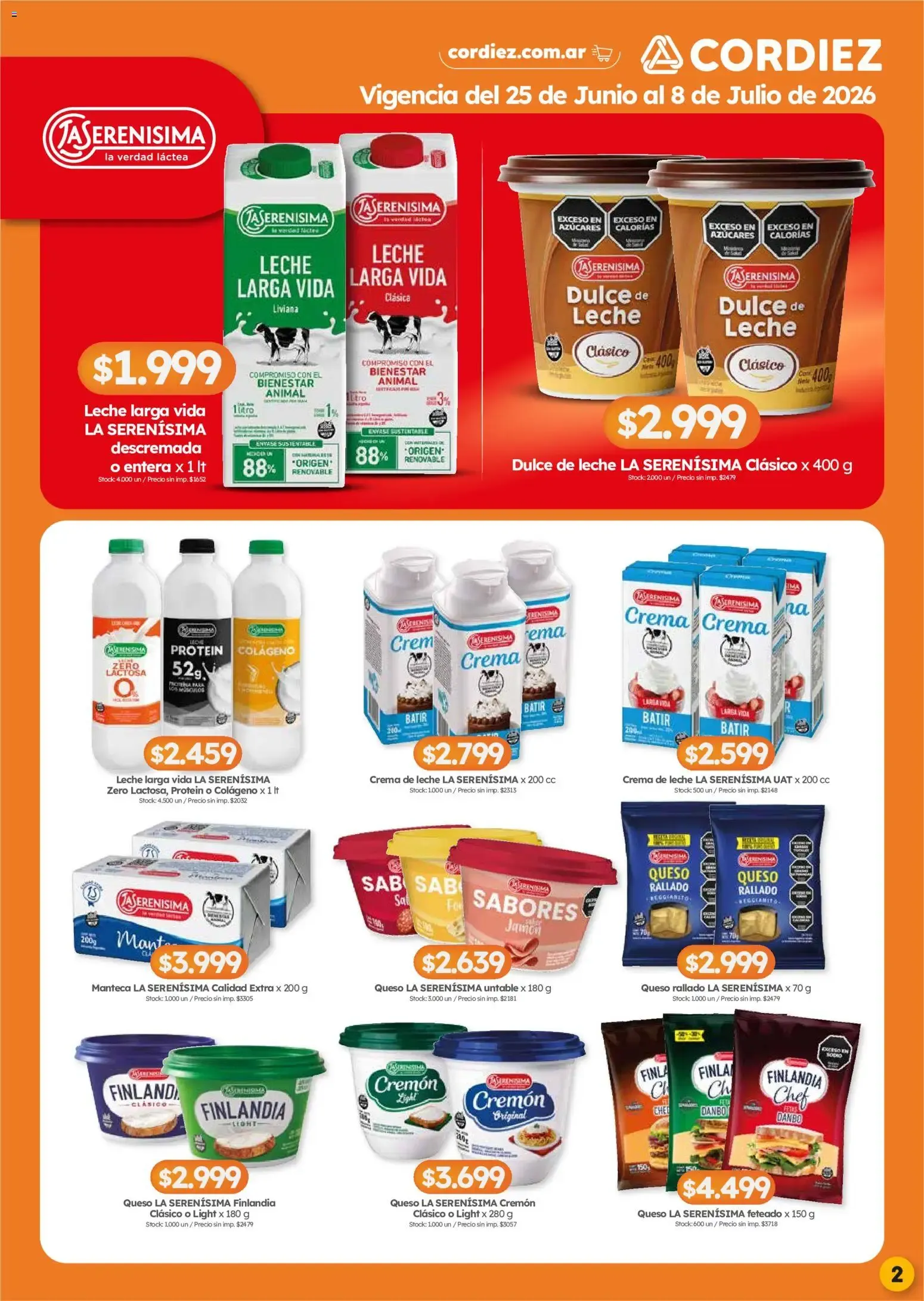 Ofertas de Cordiez ofertas || del 25/06/2026 - 08/07/2026 || Catálogo 25 de junio al 8 de julio 2026 - Página 2 del catálogo
