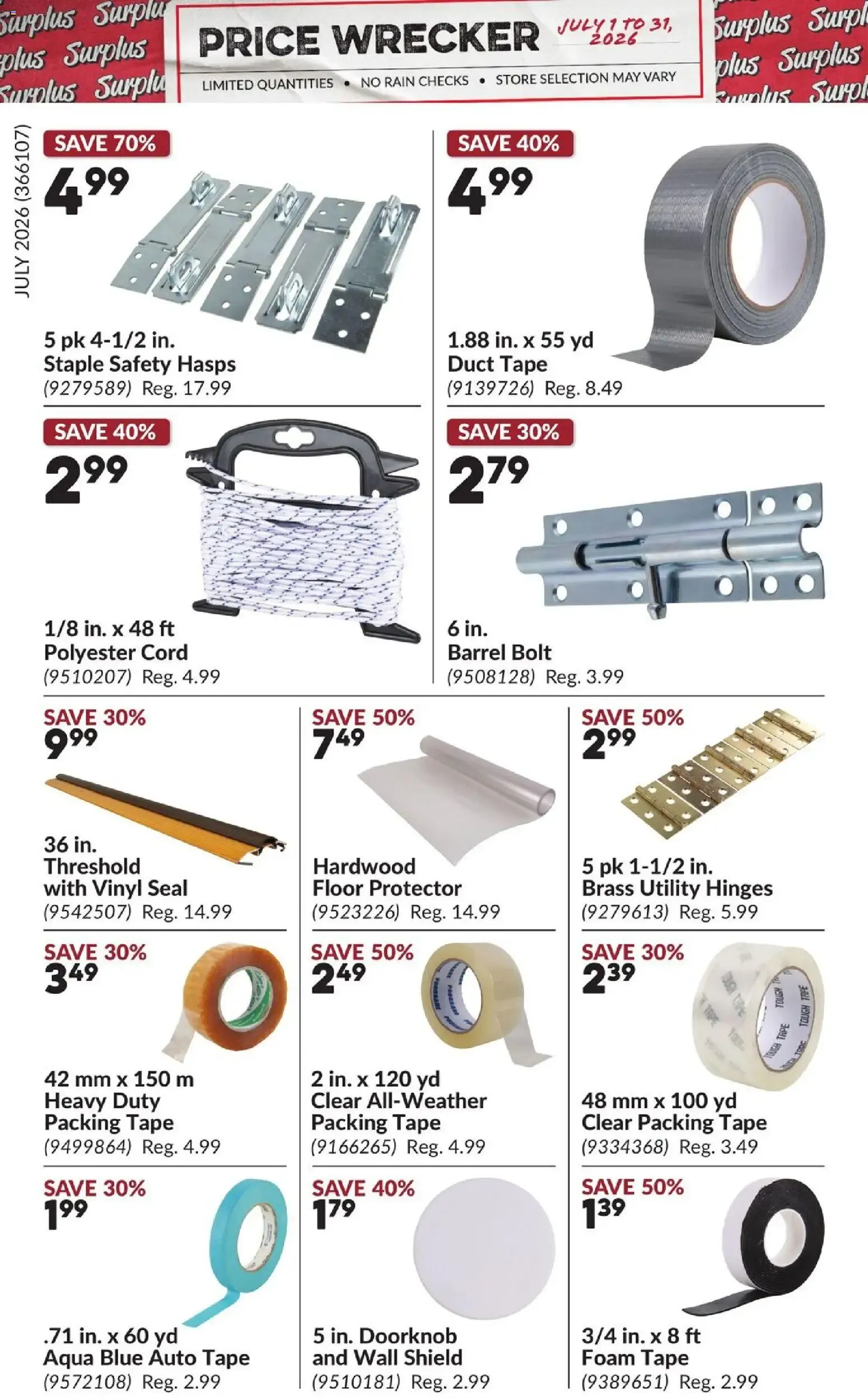 Princess Auto flyer - Price Wrecker from Jul 1, 2026 > weekly specials & deals from July 1 to July 31 2026 - flyer page 2
