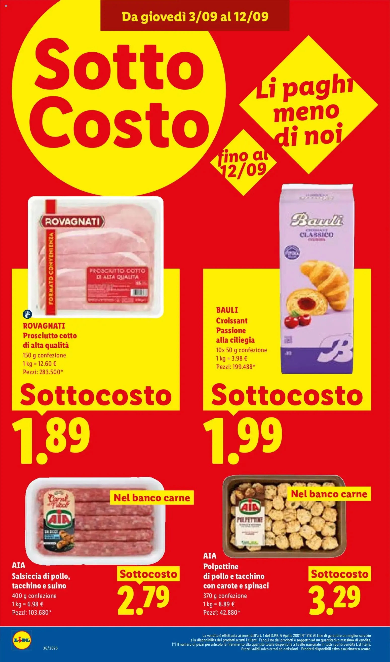 LIDL Sotto Costo da 3 settembre a 9 settembre di 2026 - Pagina del volantino 2