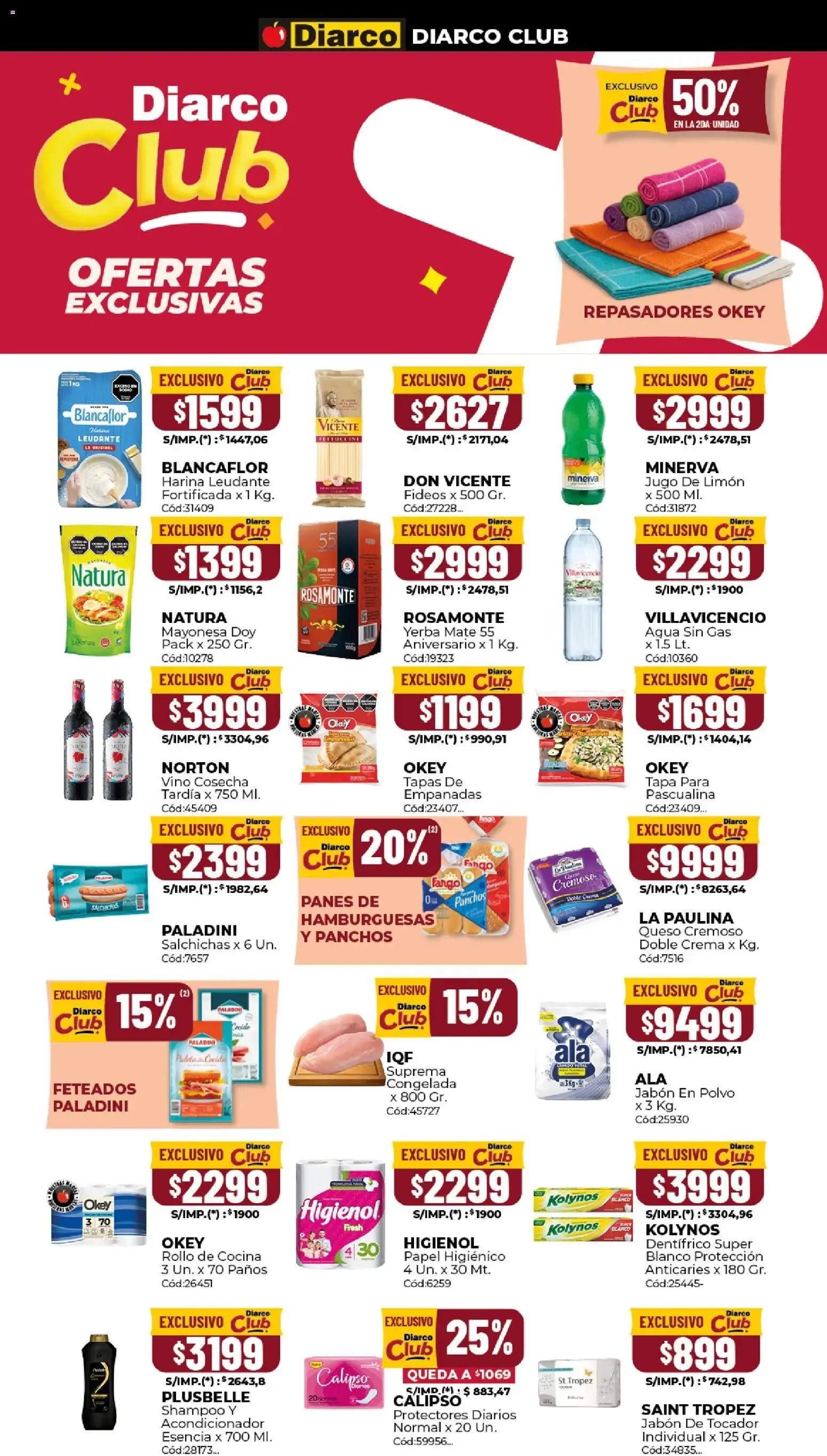 Ofertas de Diarco: ¡TODOS PUEDEN COMPRAR POR UNIDAD O CANTIDAD! 29 de junio al 3 de julio 2026 - Página 9 del catálogo