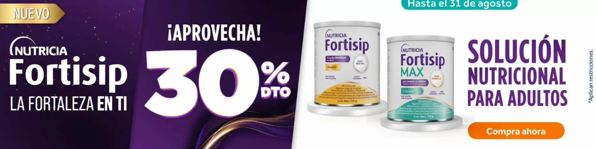Catalogo de Nutricia Fortisip: Solución Nutricional para Adultos 31 de julio al 31 de agosto 2026 - Pag 1