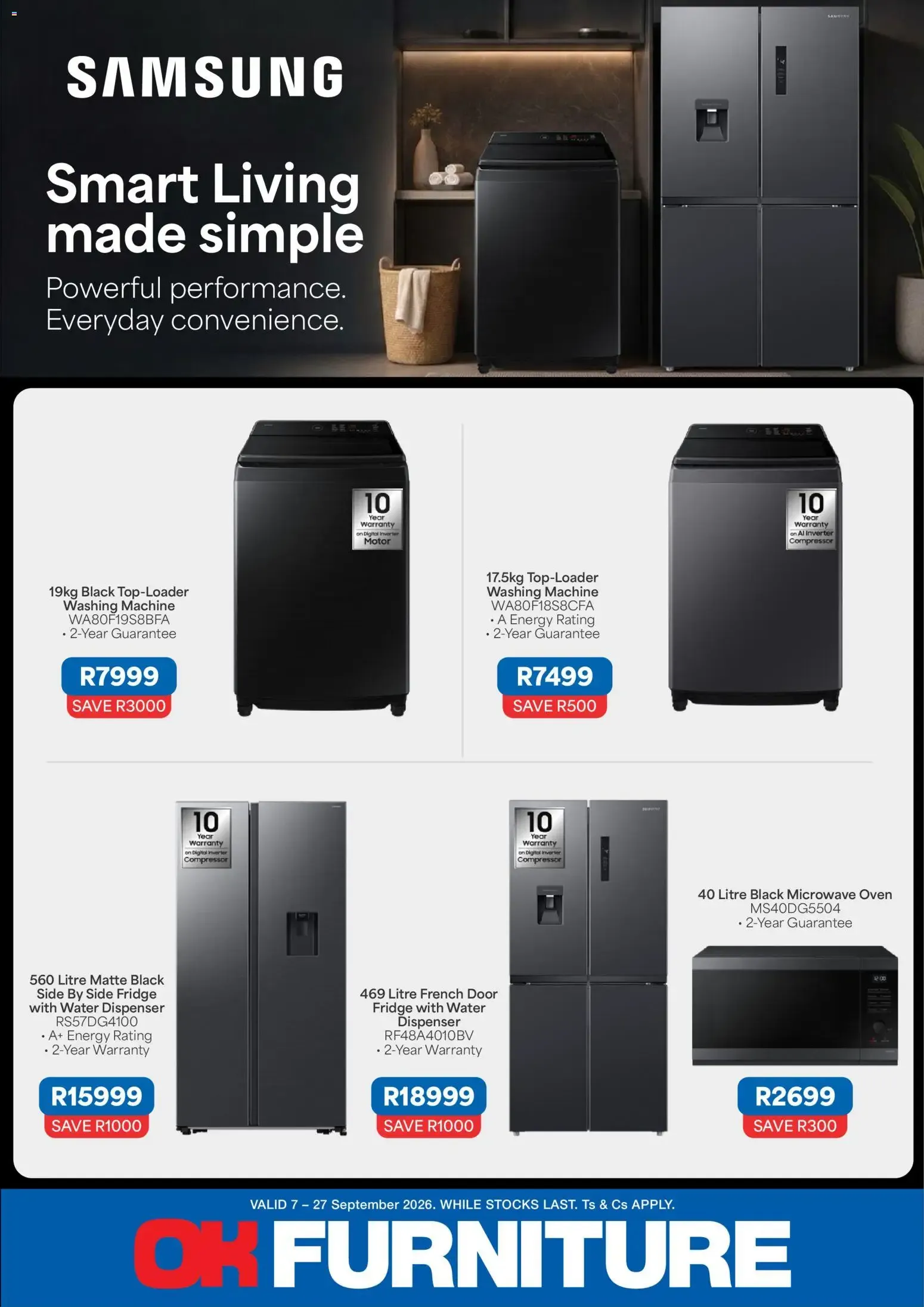 OK Furniture - Samsung (07/09/2026 - 27/09/2026) Online from 7 September to 27 September 2026 - Catalogue Page 1