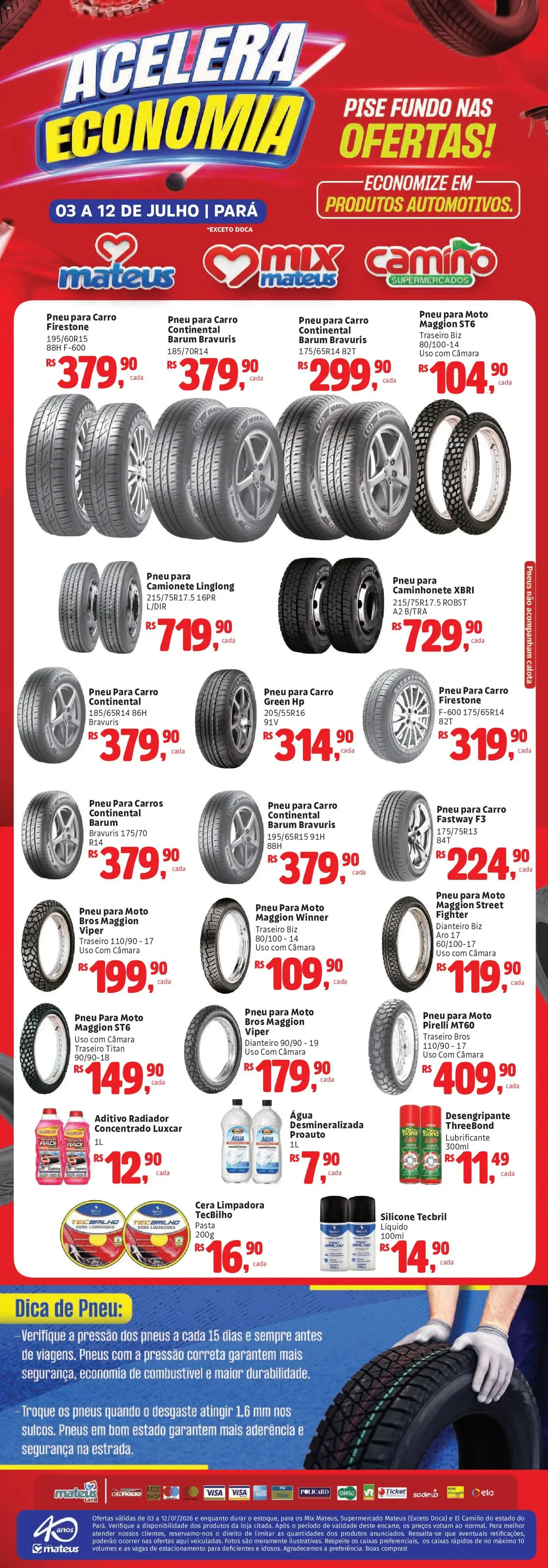 Encarte de Mateus ofertas Acelera Economia de 03/07/2026 | Promoções Online 3 de julho até 12 de julho 2026 - Pagina 1
