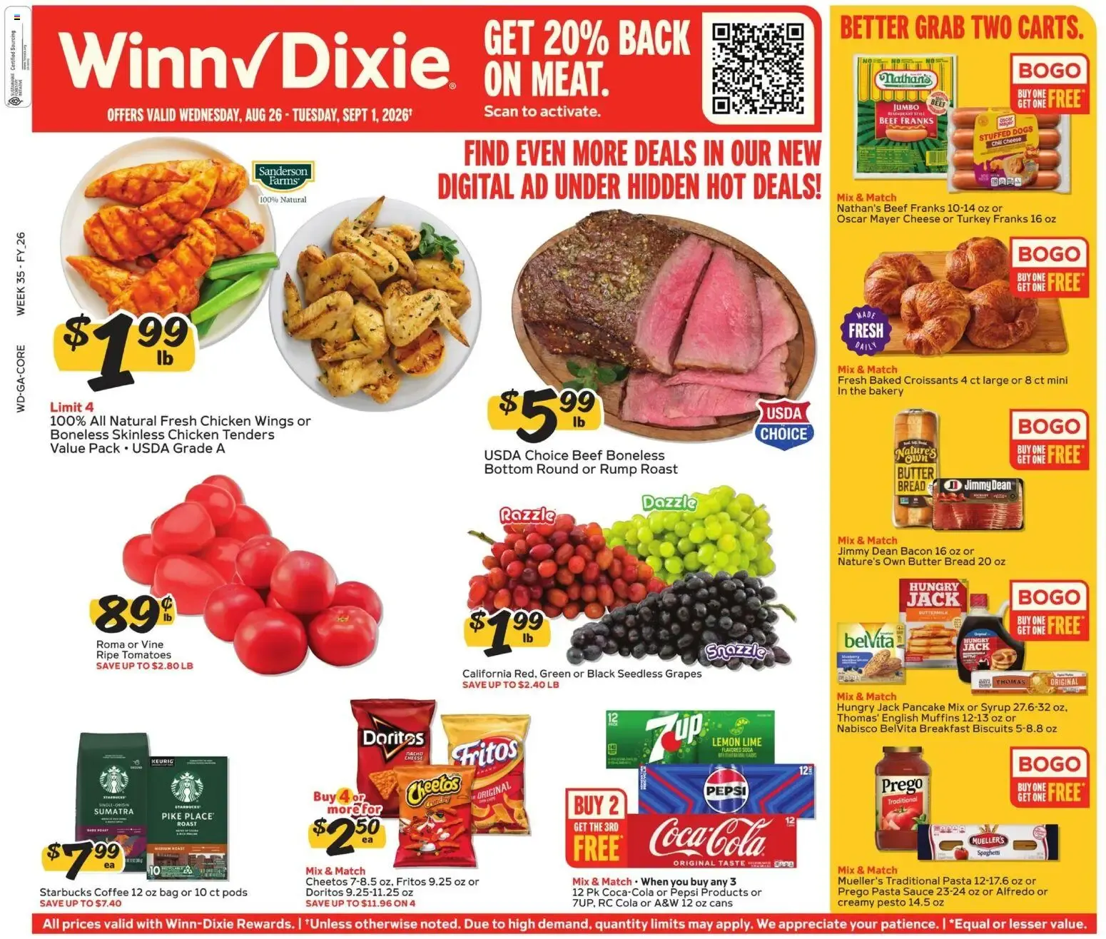 Winn Dixie Weekly Ad (08/26 - 09/01 2026) - Flyer