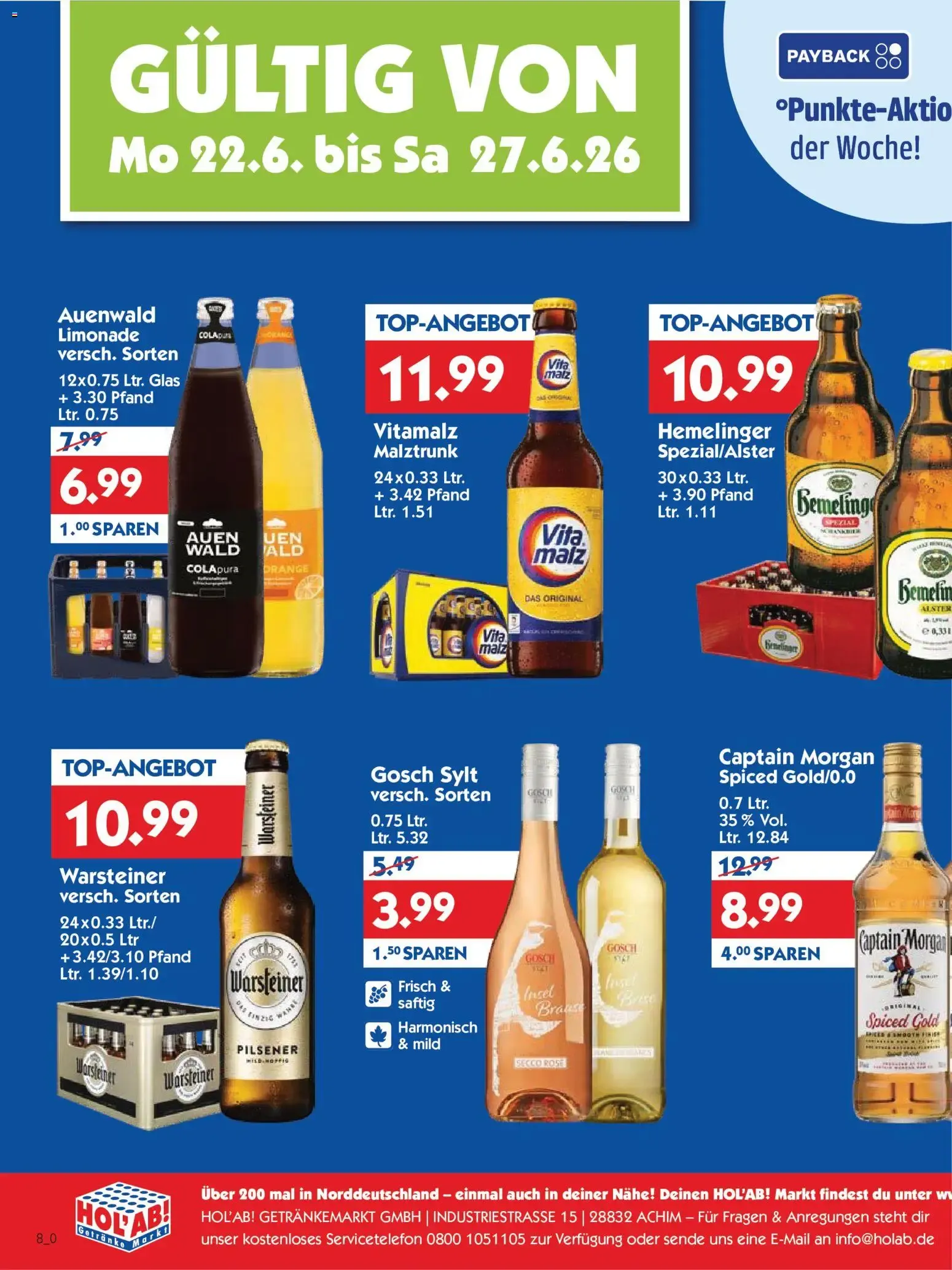 HOL'AB! Getränke Markt: Angebote von 22. Juni bis 27. Juni 2026 - Prospekt seite 2