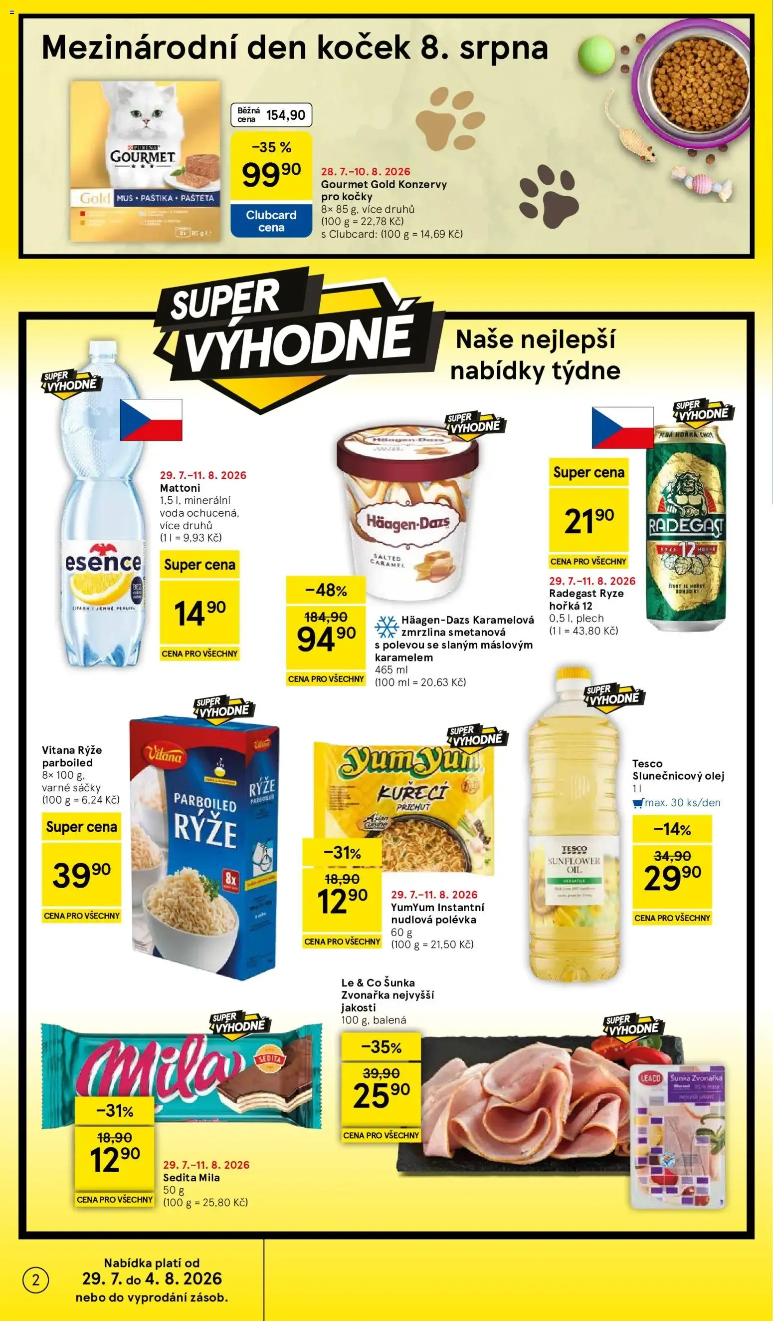 Tesco leták na tento + příští týden 29.07.2026 - 29. července 4. srpna 2026 - Page 2