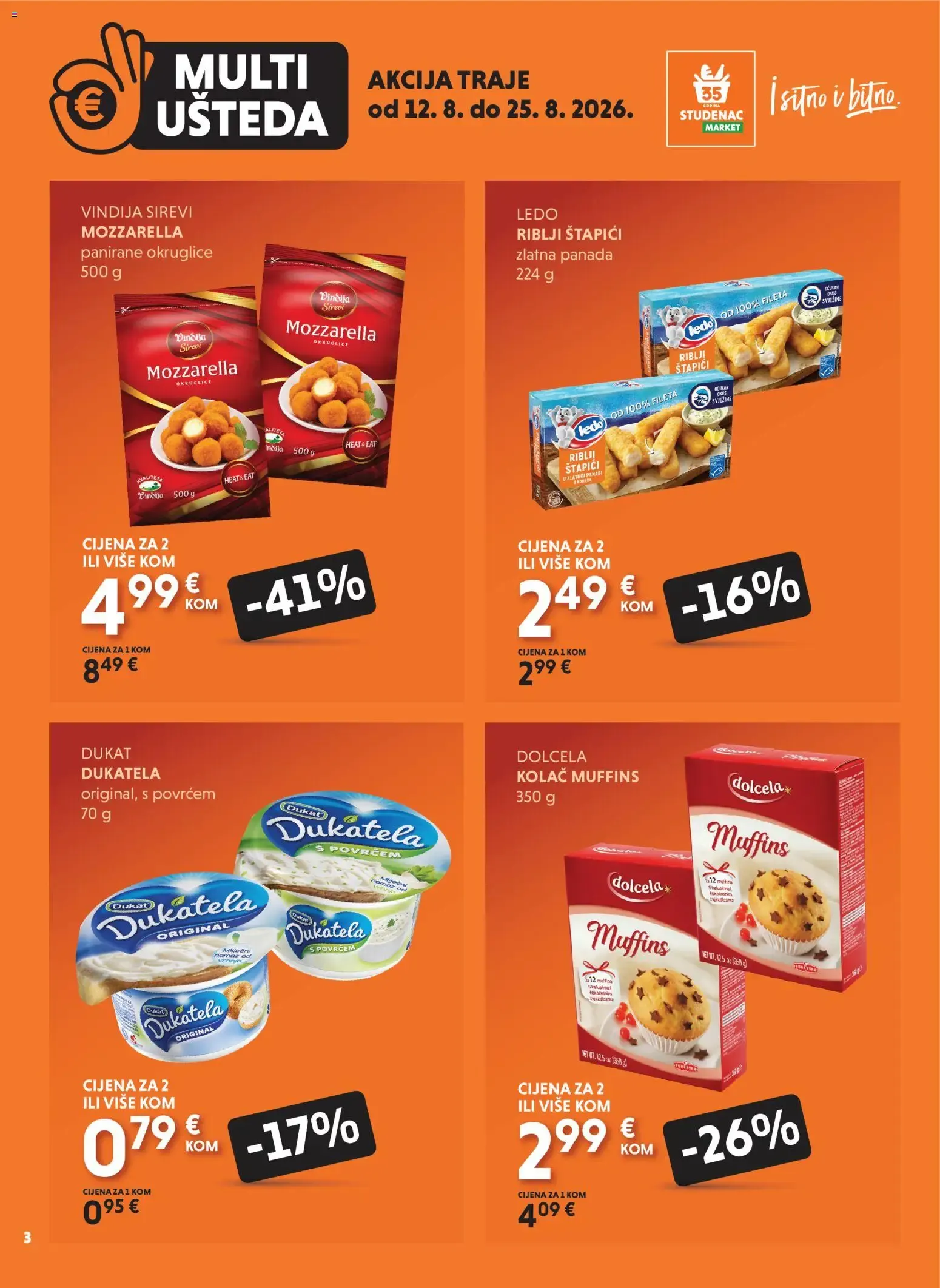 Katalog UZMI VIŠE, PLATI MANJE - MULTI UŠTEDA od 12. kolovoza do 25. kolovoza 2026. - Pregled Stranica 3