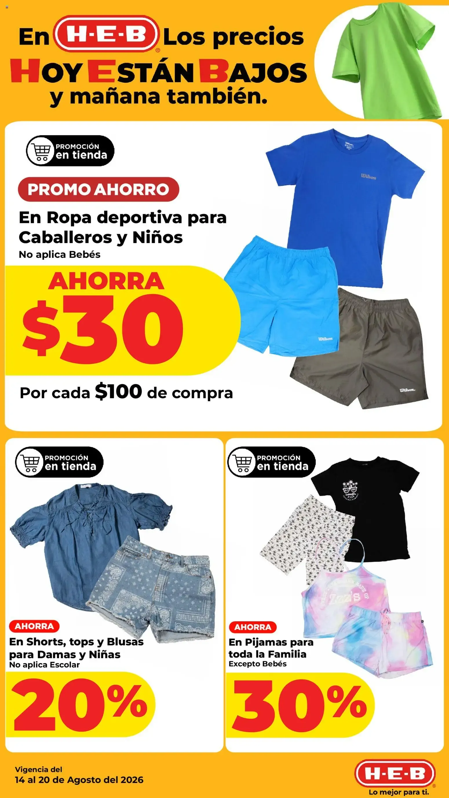 Catálogo de En H-E-B Los precios HOY ESTÁN BAJOS y mañana también. 14 de agosto al 17 de agosto 2026 - Pagina 20