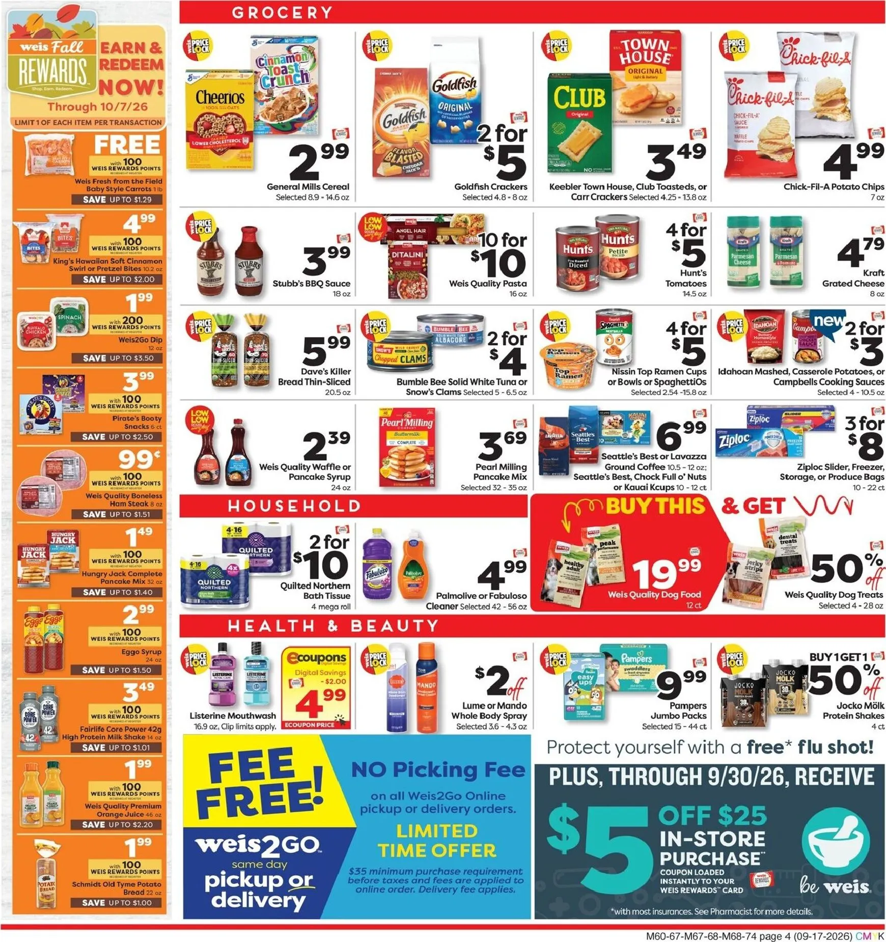Weekly ad Current Weis Markets leaflet valid from Thursday 09/17/2026 to Wednesday 09/23/2026 from September 17 to September 23 2026 - Page 4
