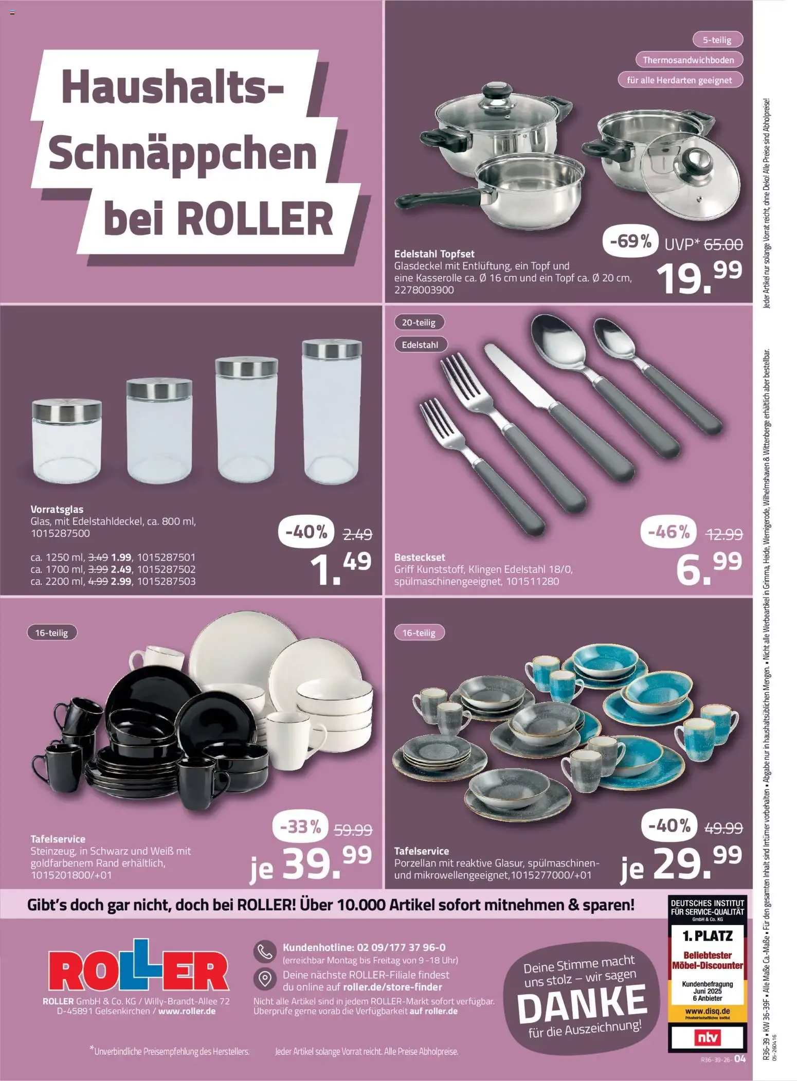 Roller Preis-Offensive (ab 30.08.2026) zum Blättern von 30. August bis 26. September 2026 - Prospekt seite 4