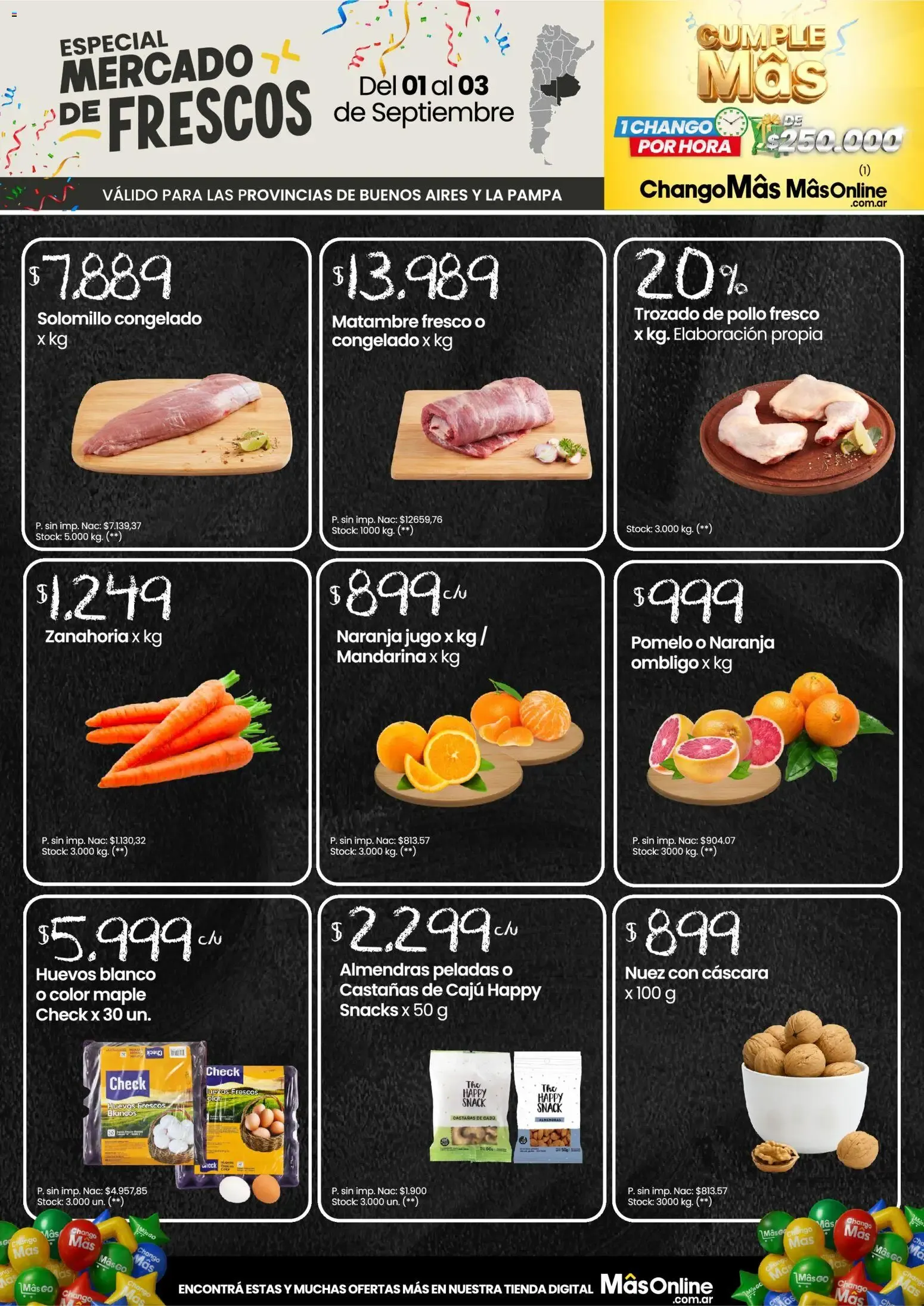 Ofertas de Changomas - Mercado de Frescos || del 01/09/2026 - 03/09/2026 || Catálogo 1 de septiembre al 3 de septiembre 2026 - Página 1 del catálogo