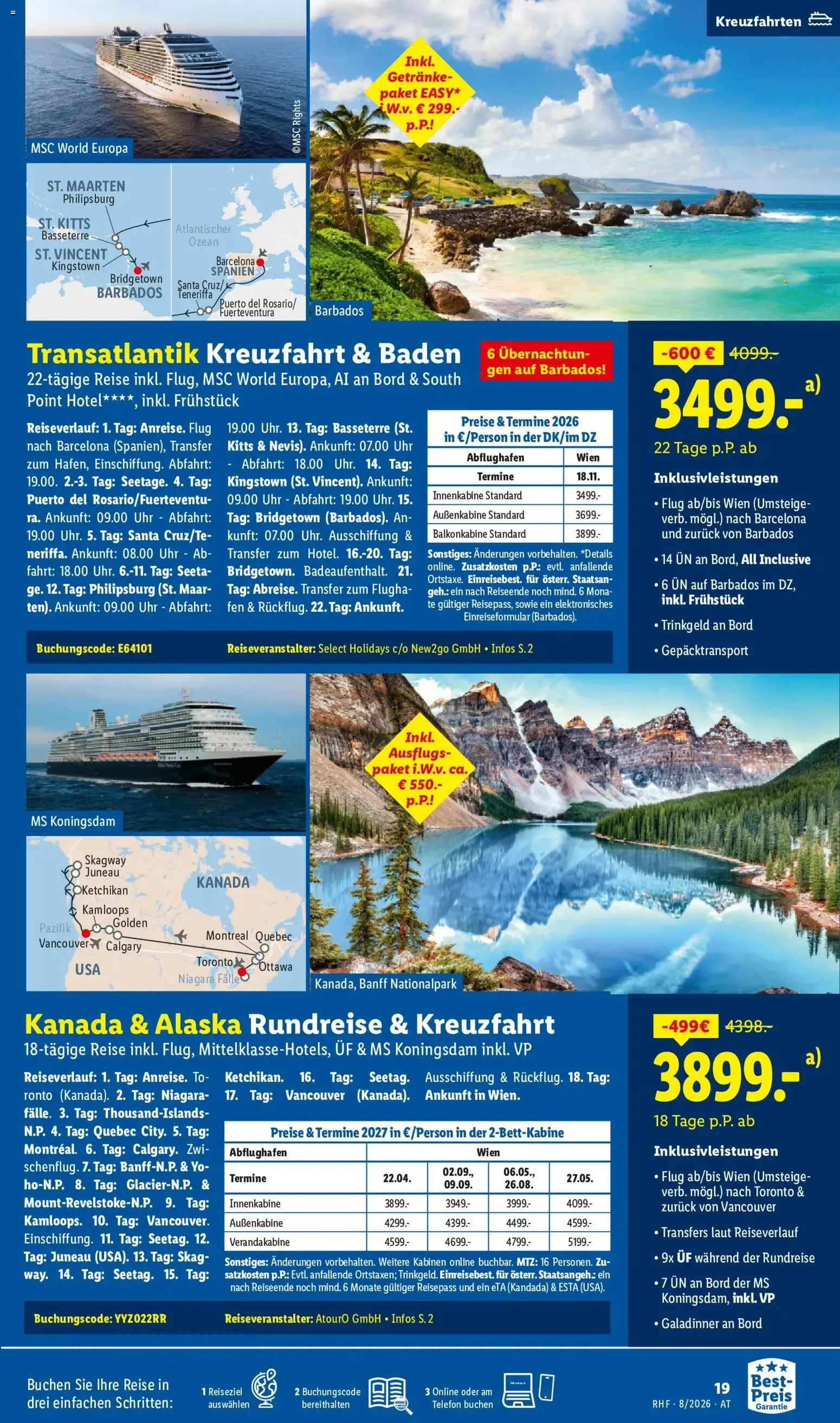 Lidl Reisen - Traumurlaub & Winter-Special Disneyland von 29. Juli bis 31. August 2026 - Flugblätt seite  19
