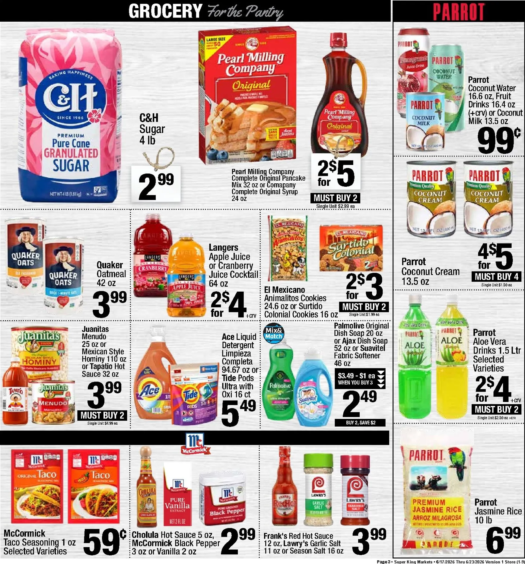 Weekly ad Current Super King leaflet valid from Wednesday 06/17/2026 to Tuesday 06/23/2026 from June 17 to June 23 2026 - Page 3
