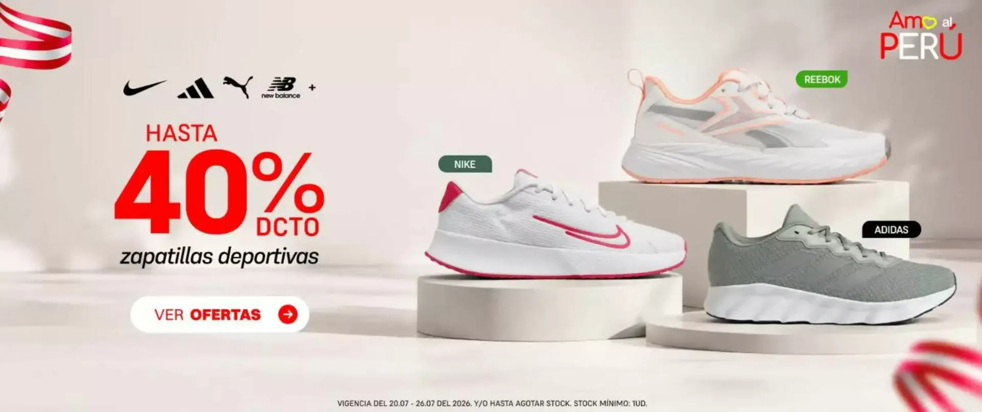 Descuento en zapatillas deportivas